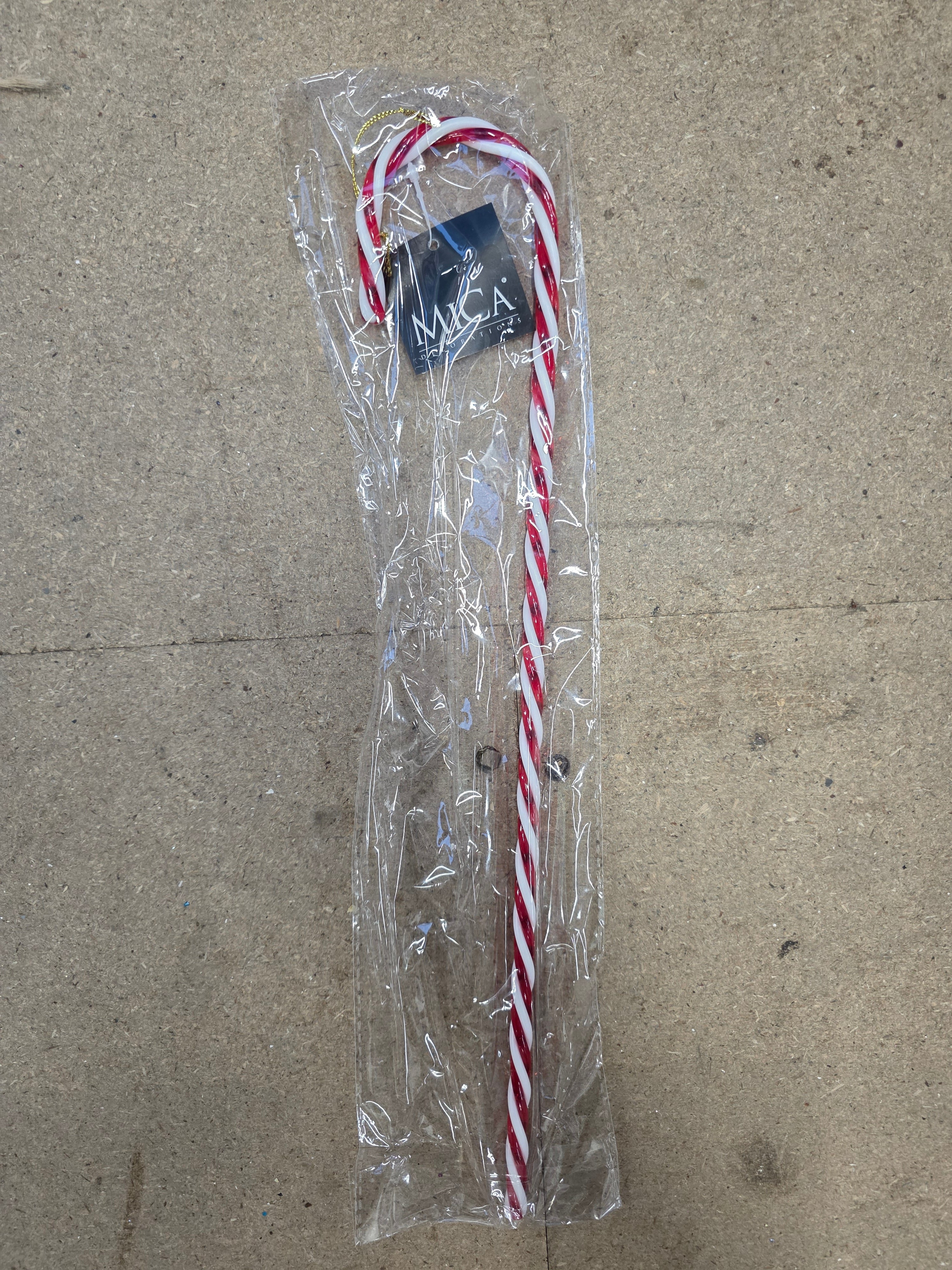 Hanging Candy Cane Red 40x7cm  (PACK OF 3)