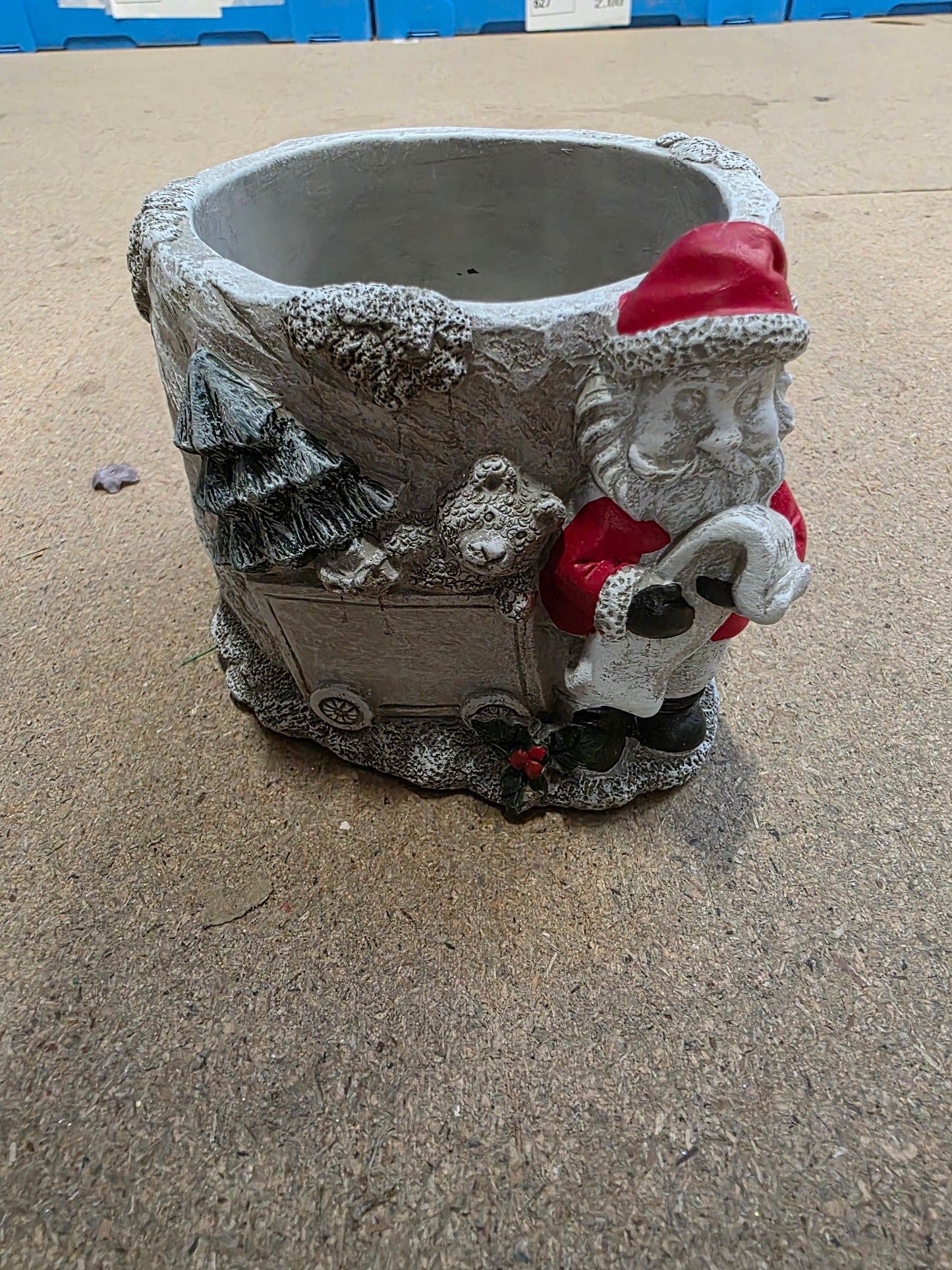 Cement Planter Father Christmas