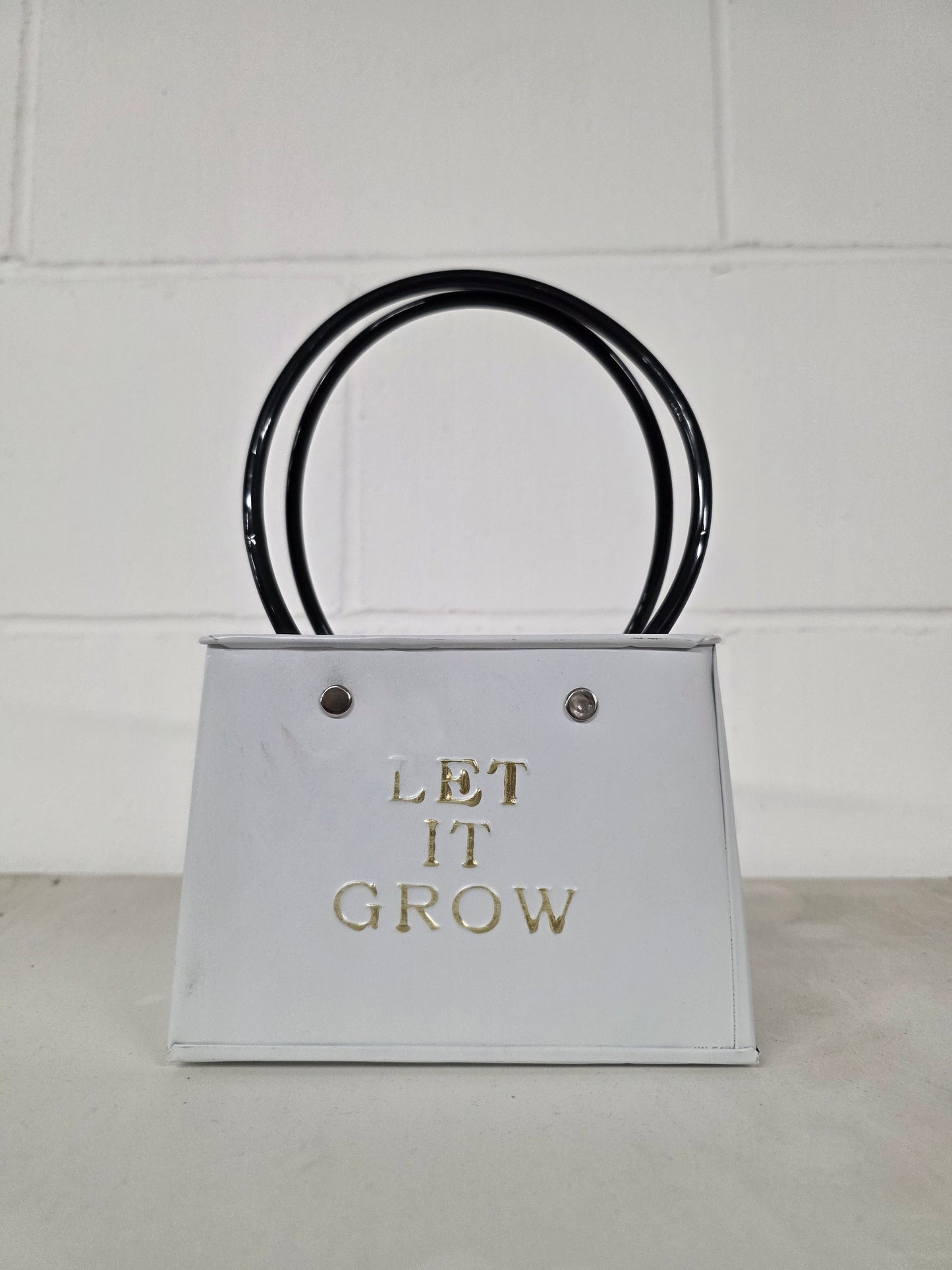 Pot Baggy Let It Grow White 14cm
