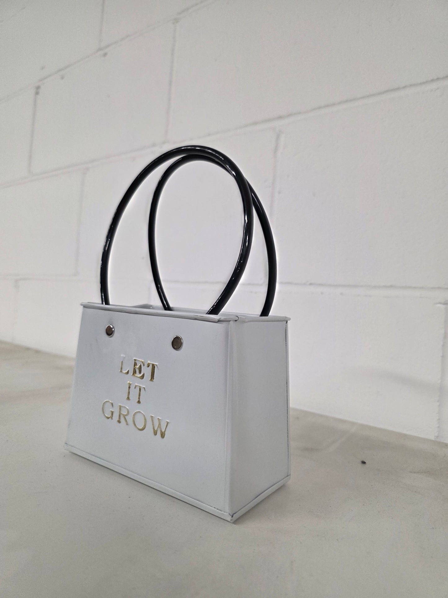 Pot Baggy Let It Grow White 14cm