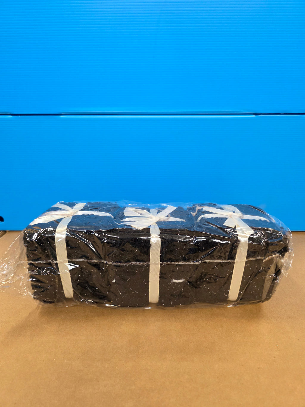 Hanging Gift Box Fluff Black 9cm X3  (PACK OF 3)