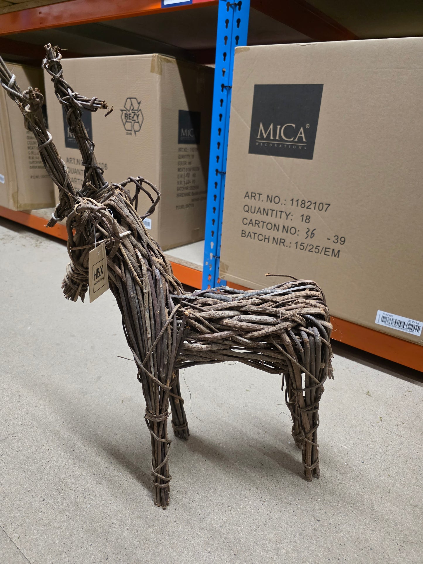 Reindeer Standing Vine 60cm