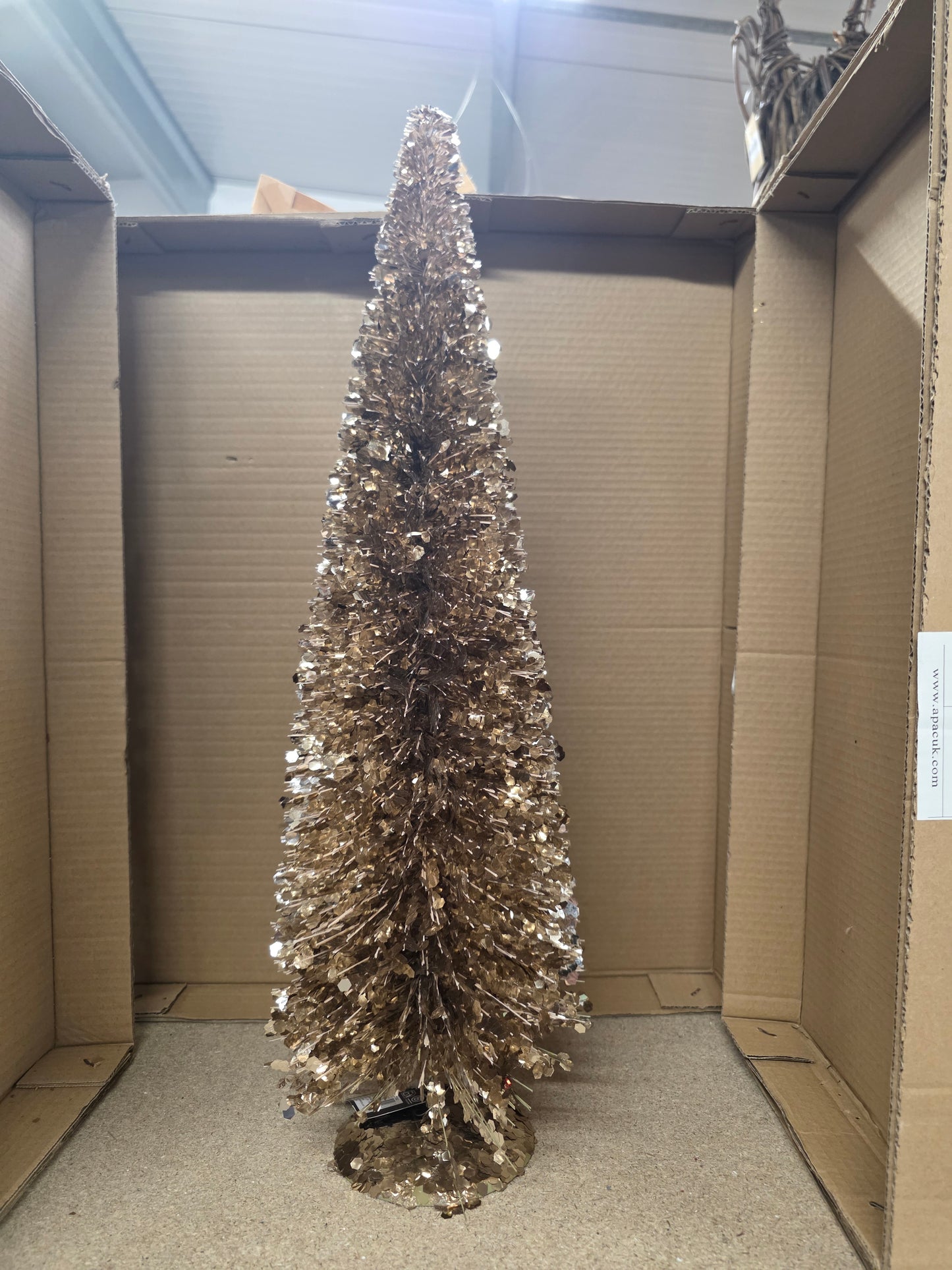 Tinsel Tree Champagne 60x19cm