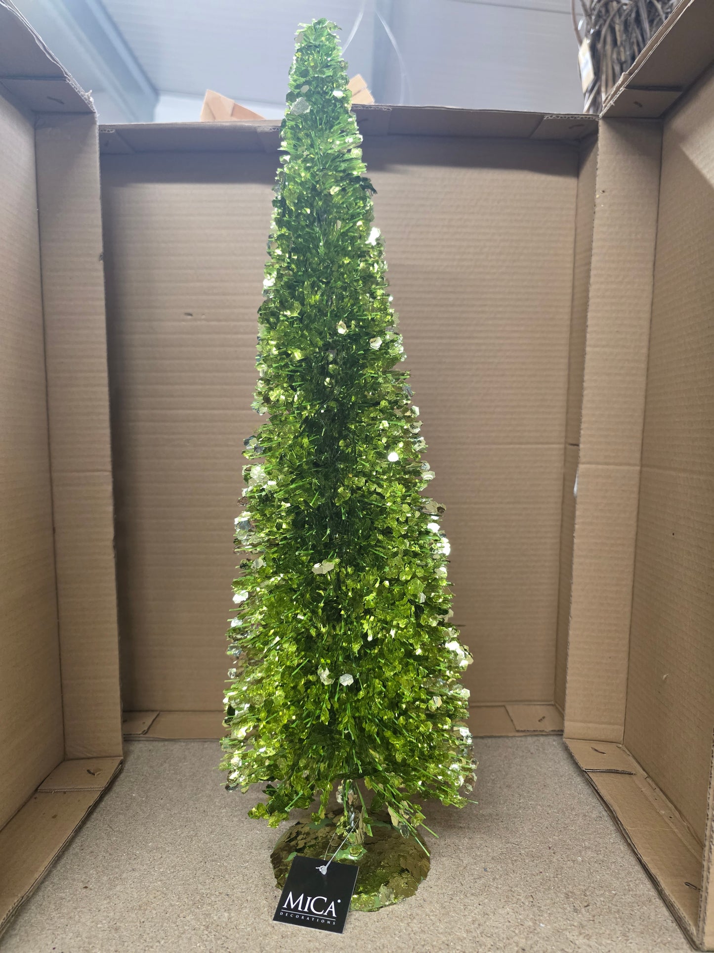Tinsel Tree Green 60x19cm
