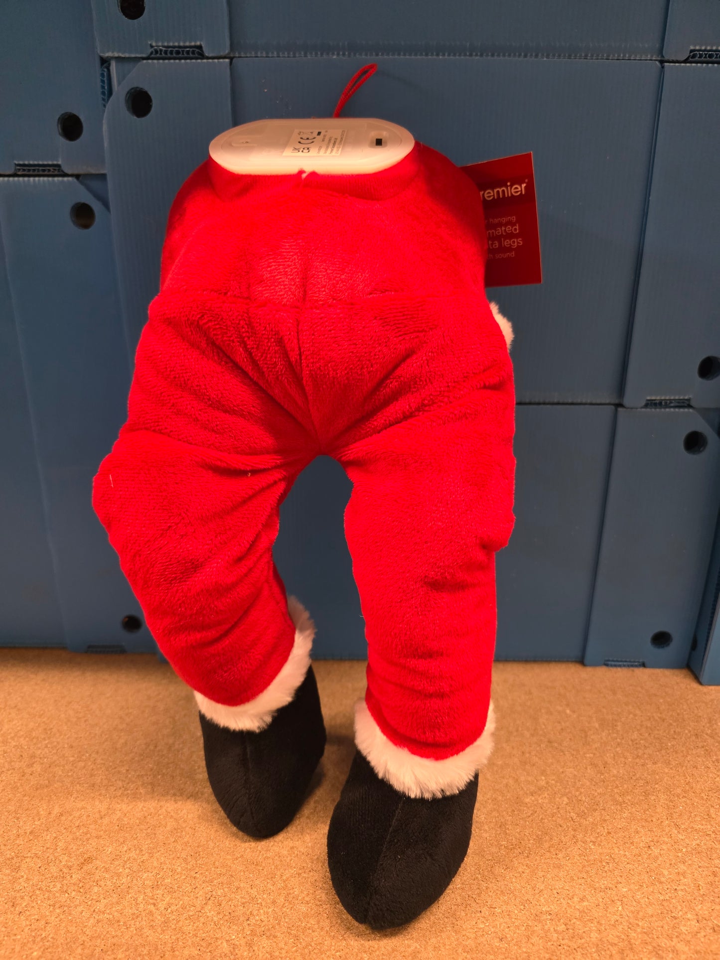 Hanging Animated Santa 37cm