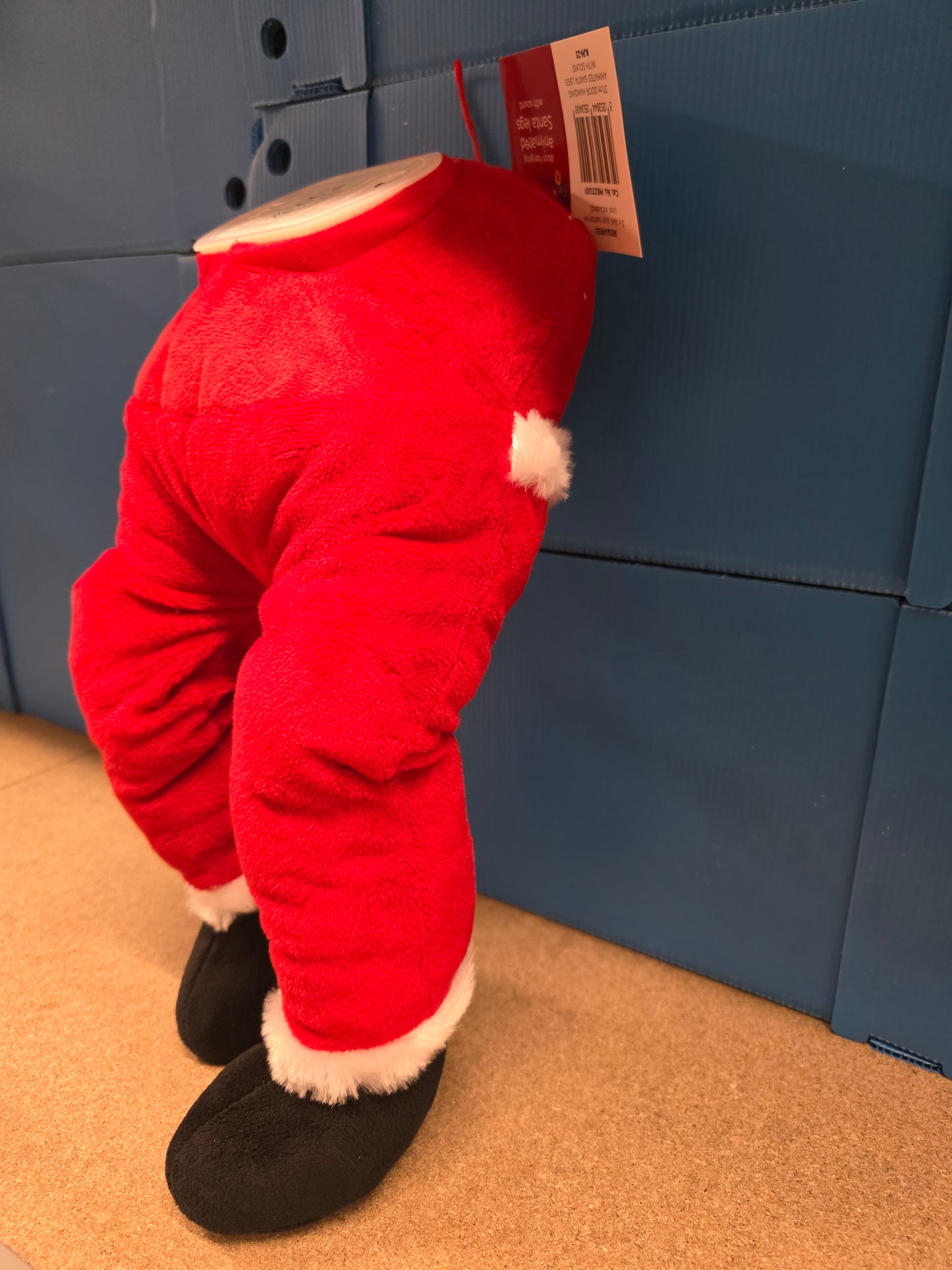 Hanging Animated Santa 37cm