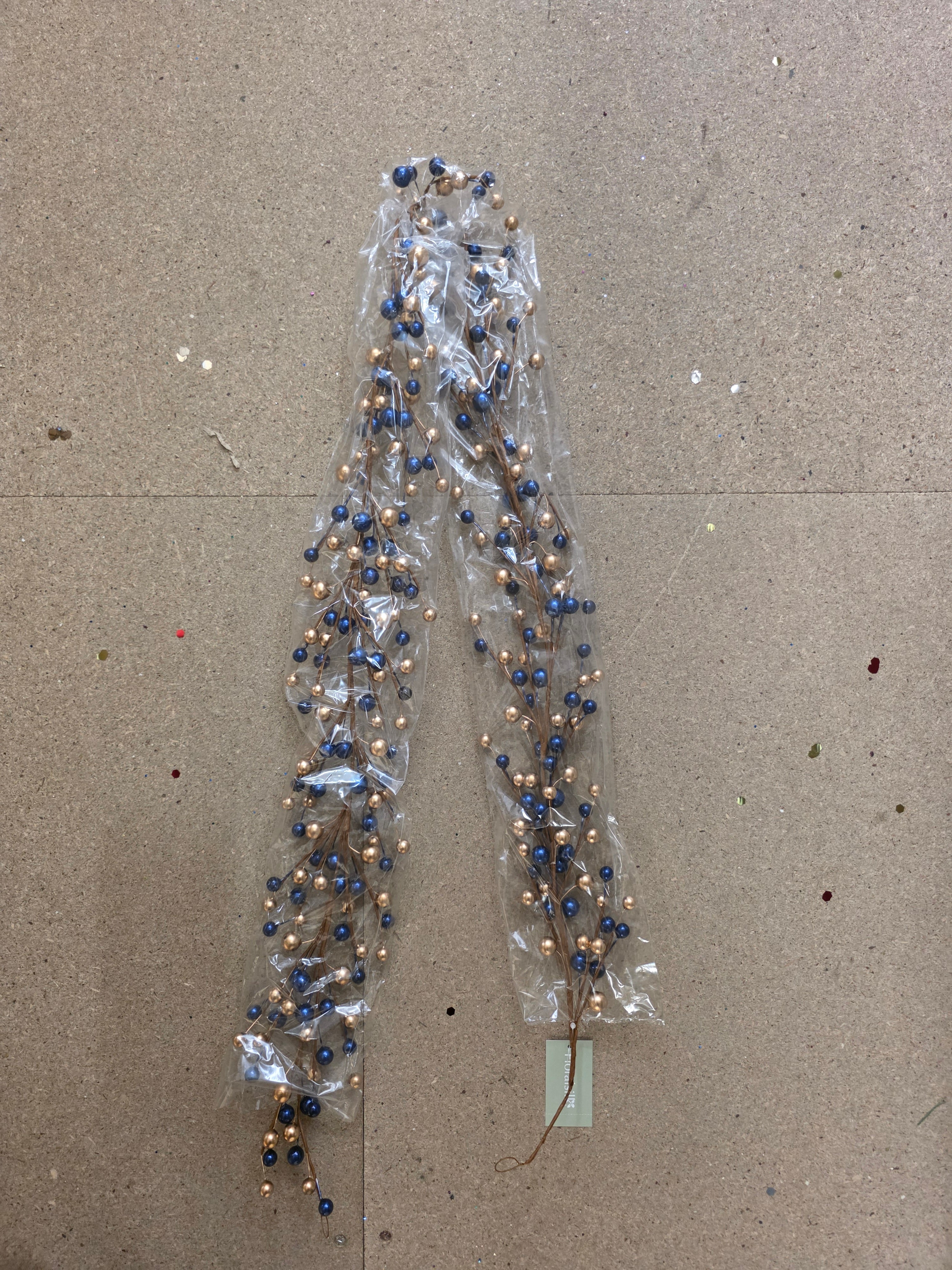 Garland Classic Berry Blue Gold 150cm
