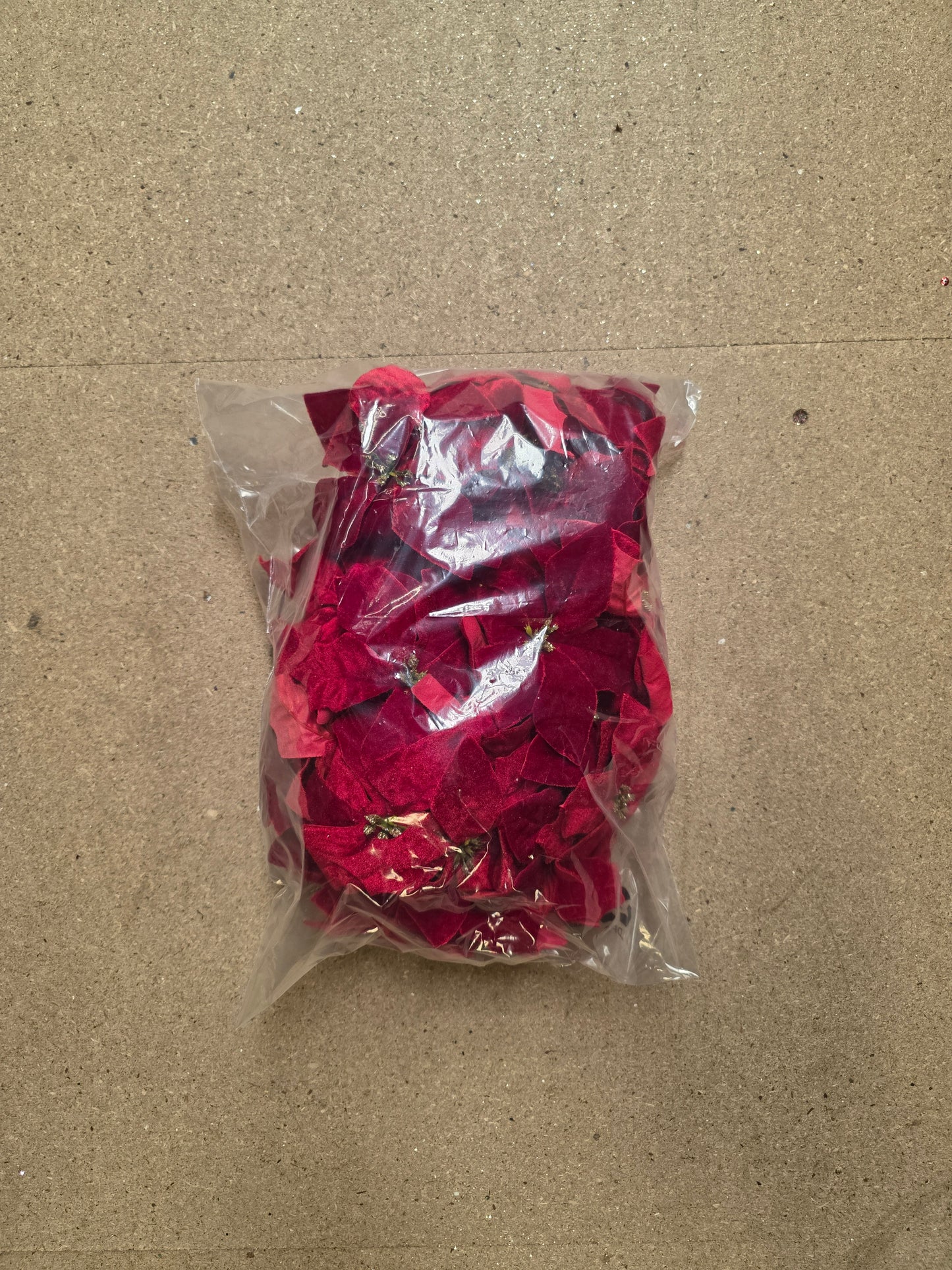 Garland Red Velvet Poinsettia 180cm