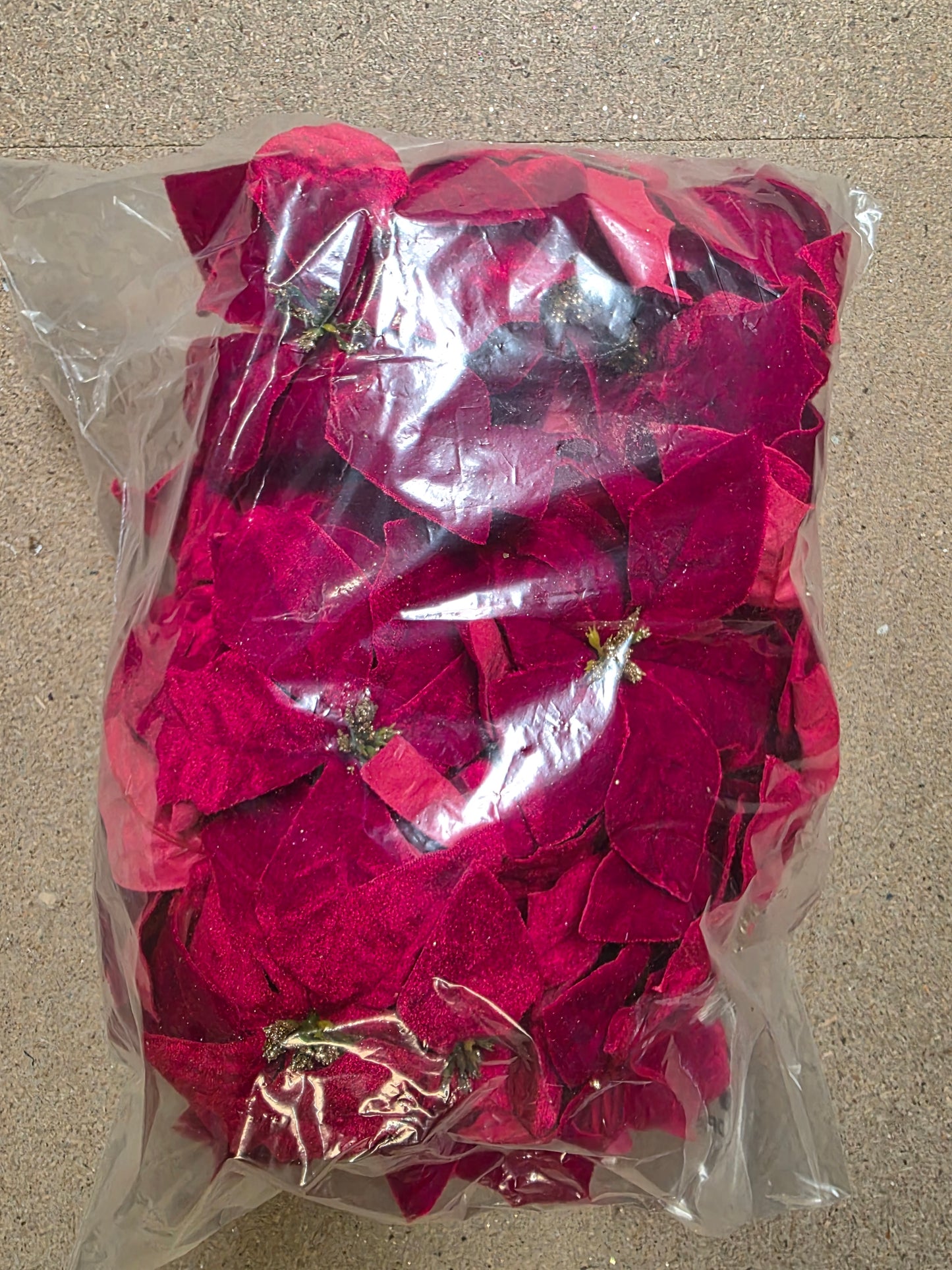 Garland Red Velvet Poinsettia 180cm