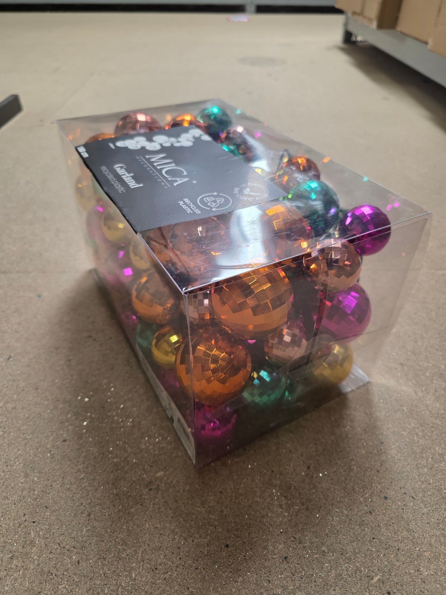 Garland Bauble Disco Assorted 180cm