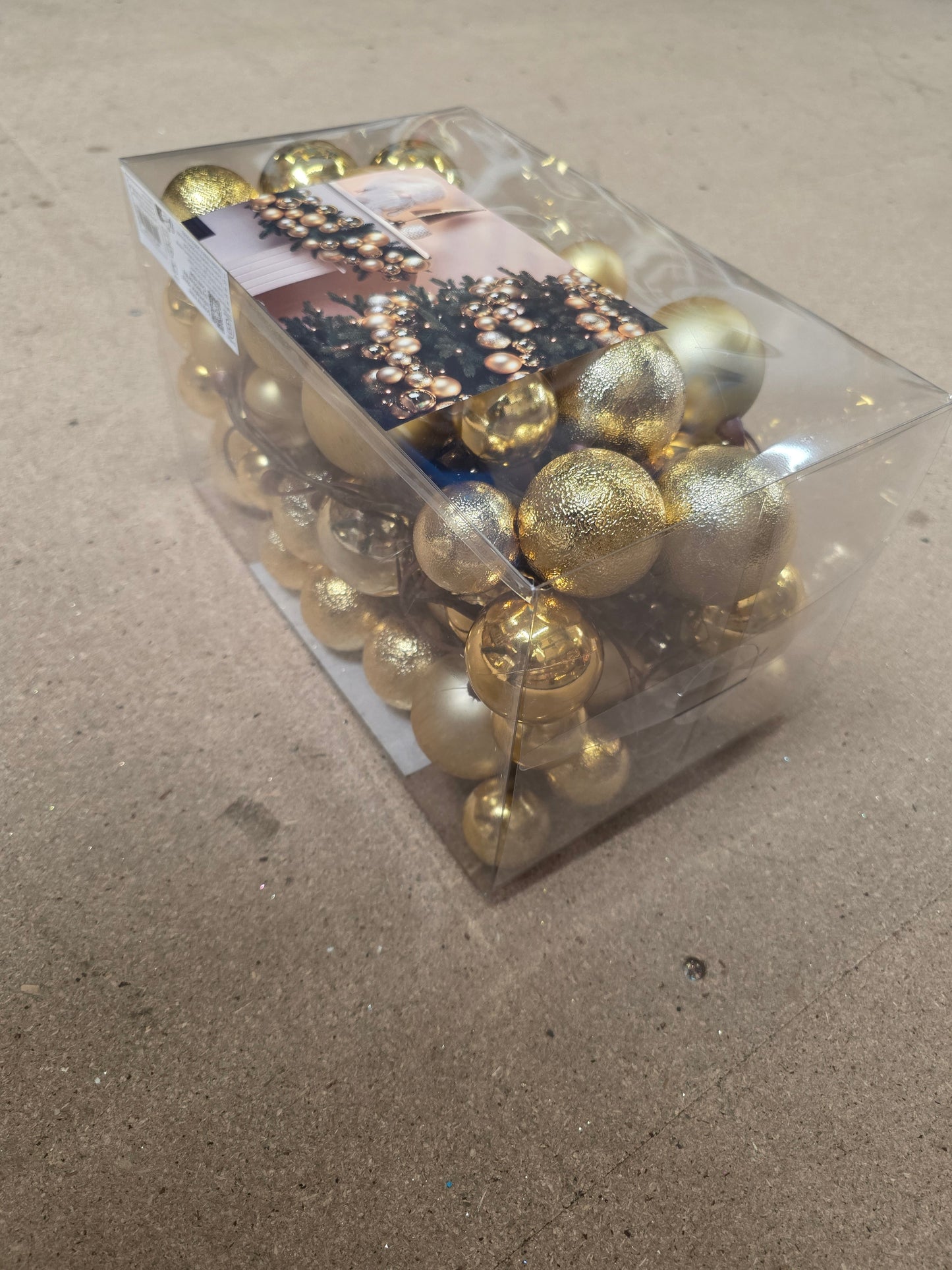 Garland Bauble Unbreakable Gold 180cm