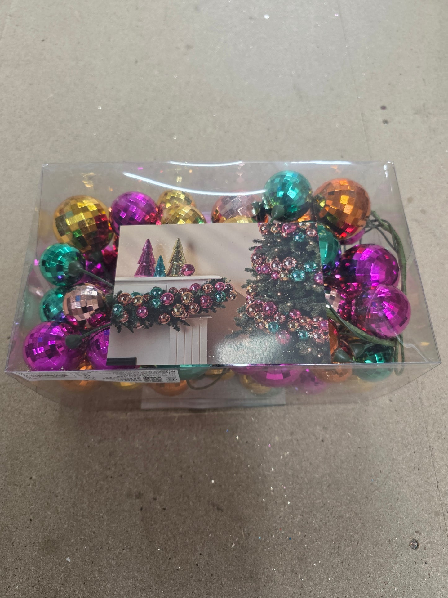 Garland Bauble Disco Assorted 180cm