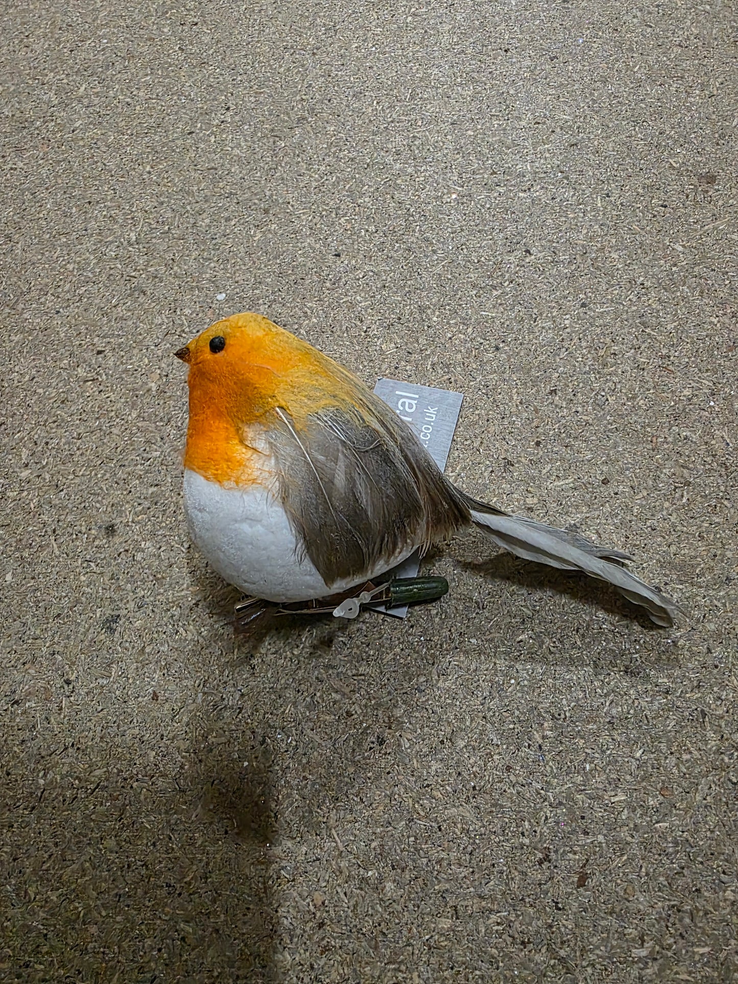 Fat Reggie Robin On Clip 12cm