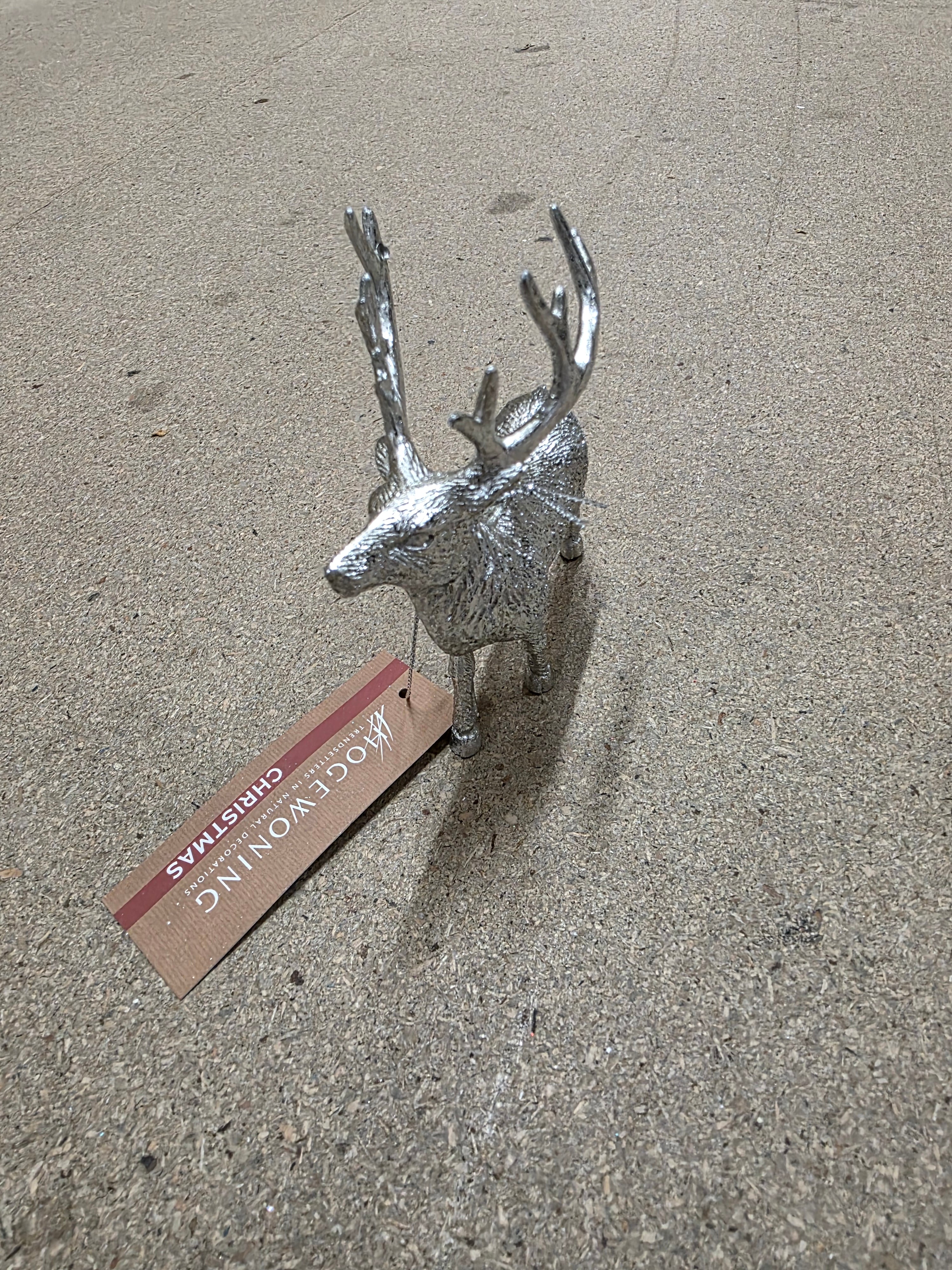 Hanger Deers Assorted 14cm silver (PACK OF 3)