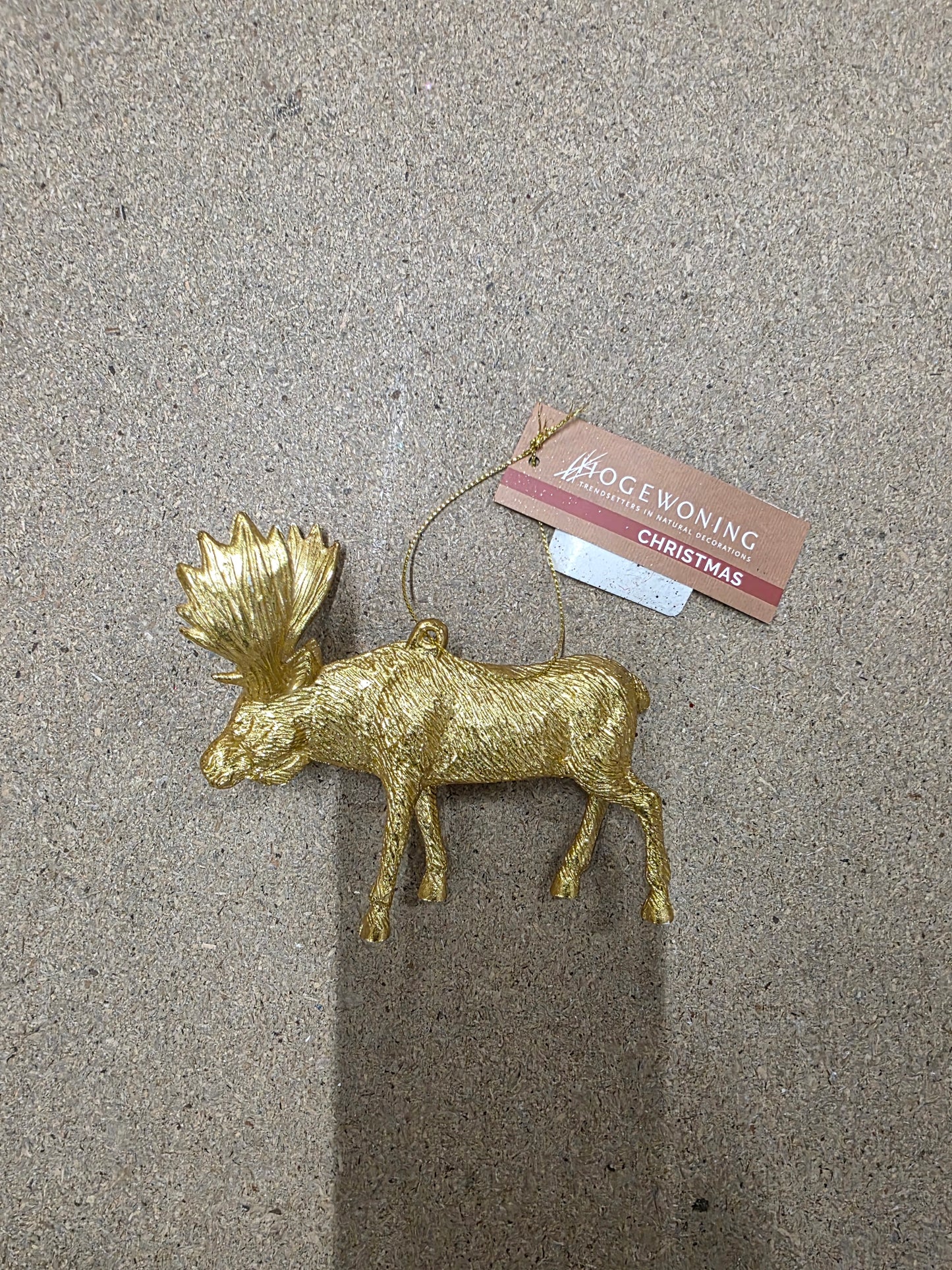 Hanger Deers Moose 14cm Gold