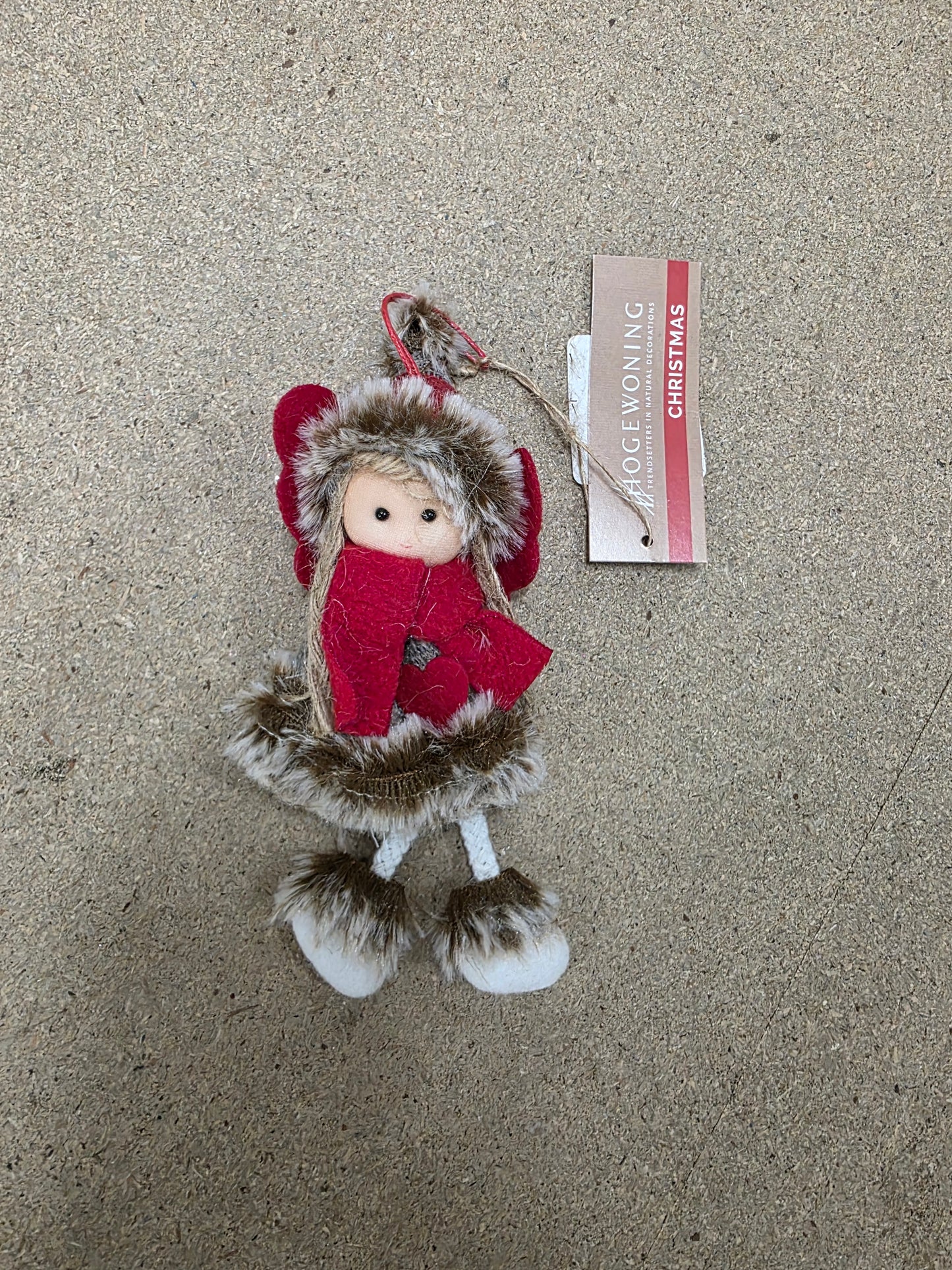 Hanger Fluffy Doll Angel 17cm