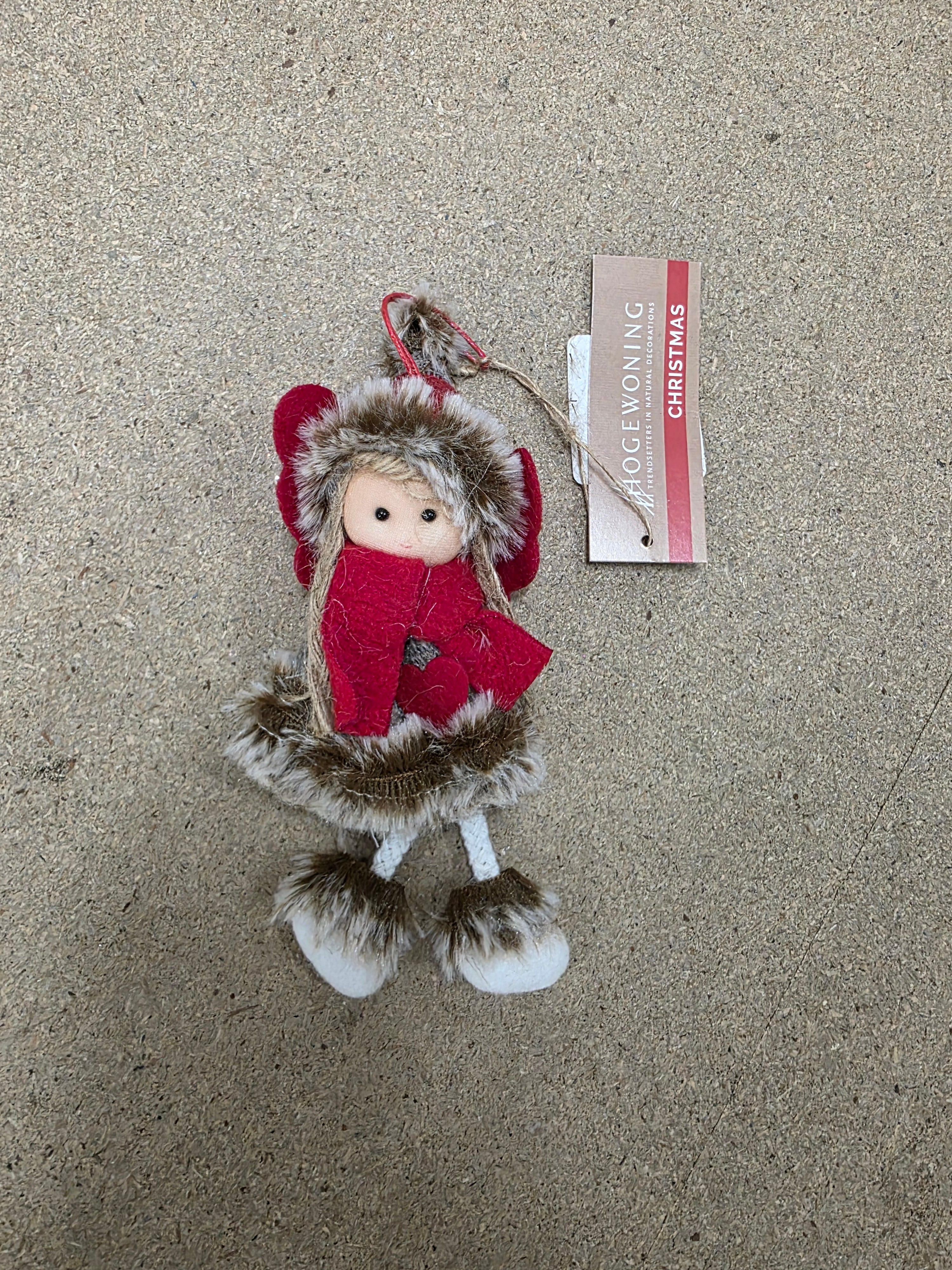 Hanger Fluffy Doll Angel 17cm
