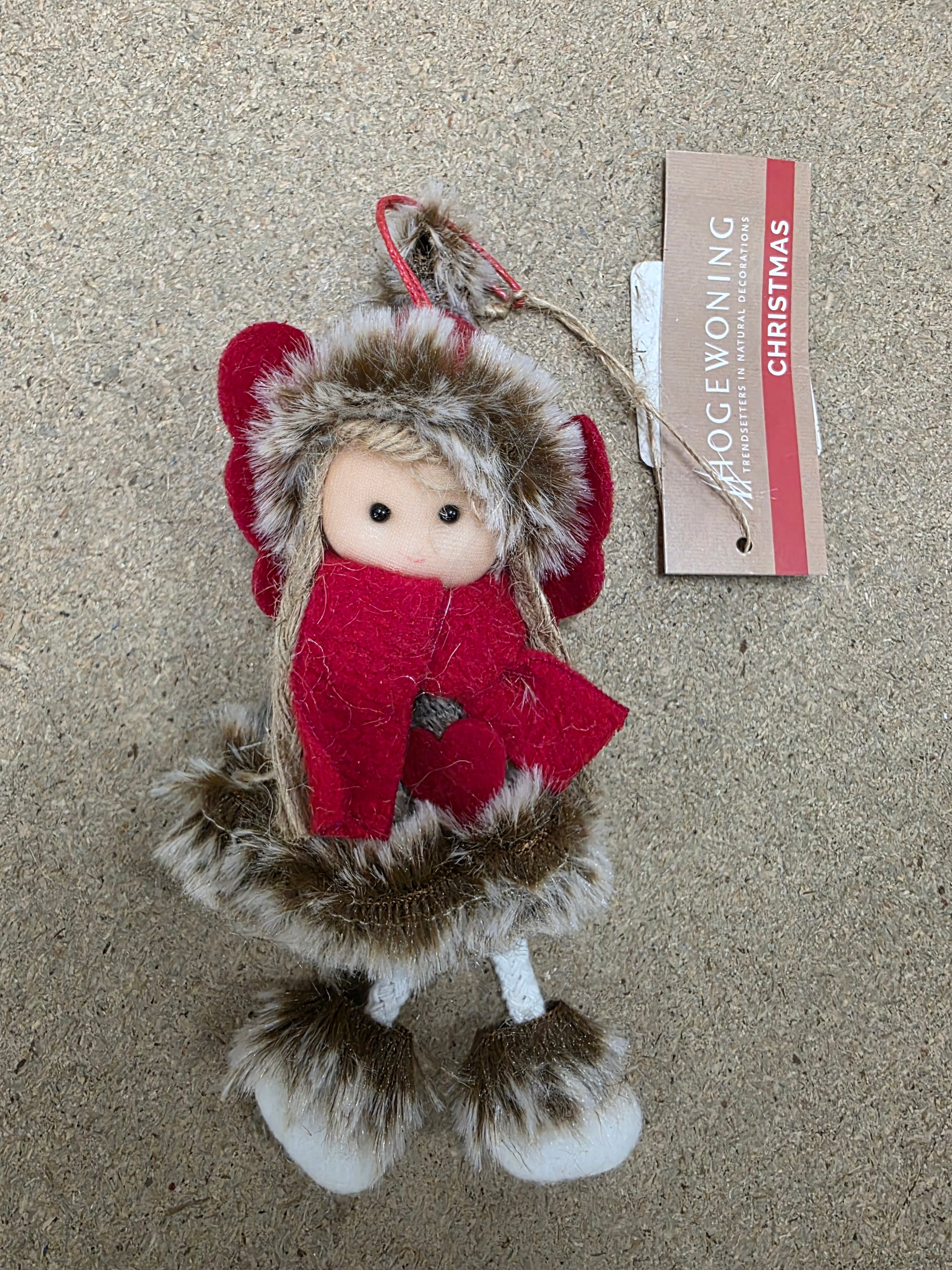 Hanger Fluffy Doll Angel 17cm
