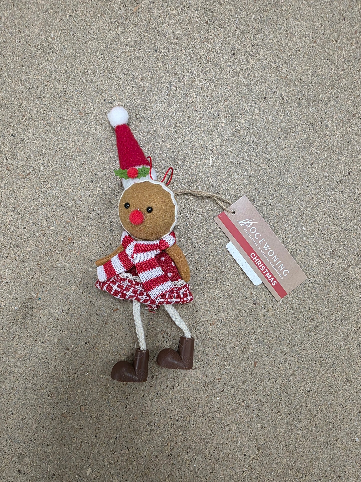 Hanger Gingerbread Red Hat 21cm