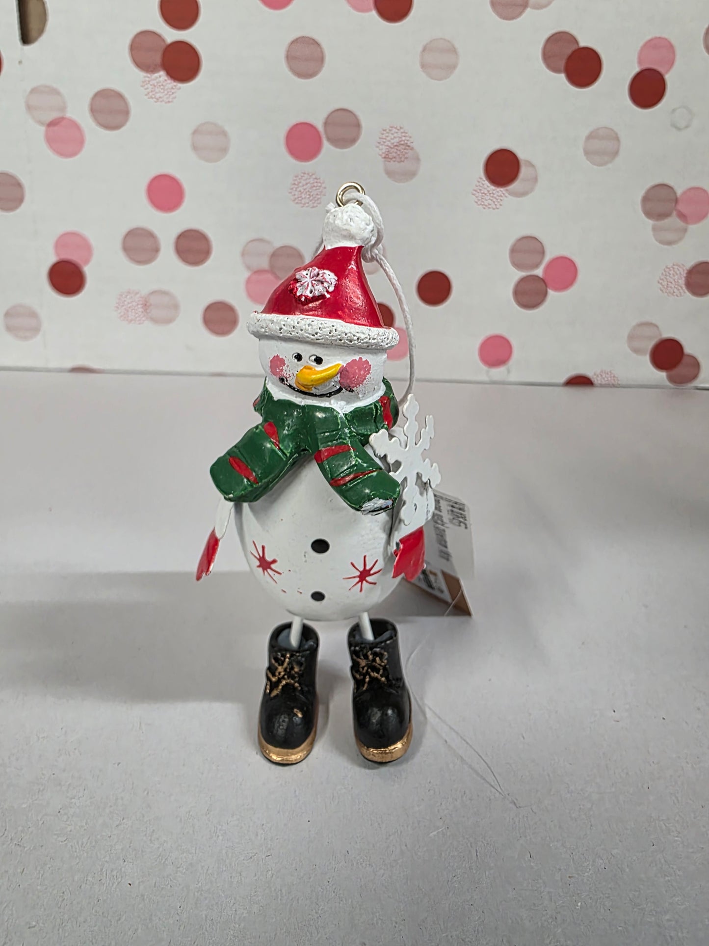 Hanger Metal Snowman 14cm
