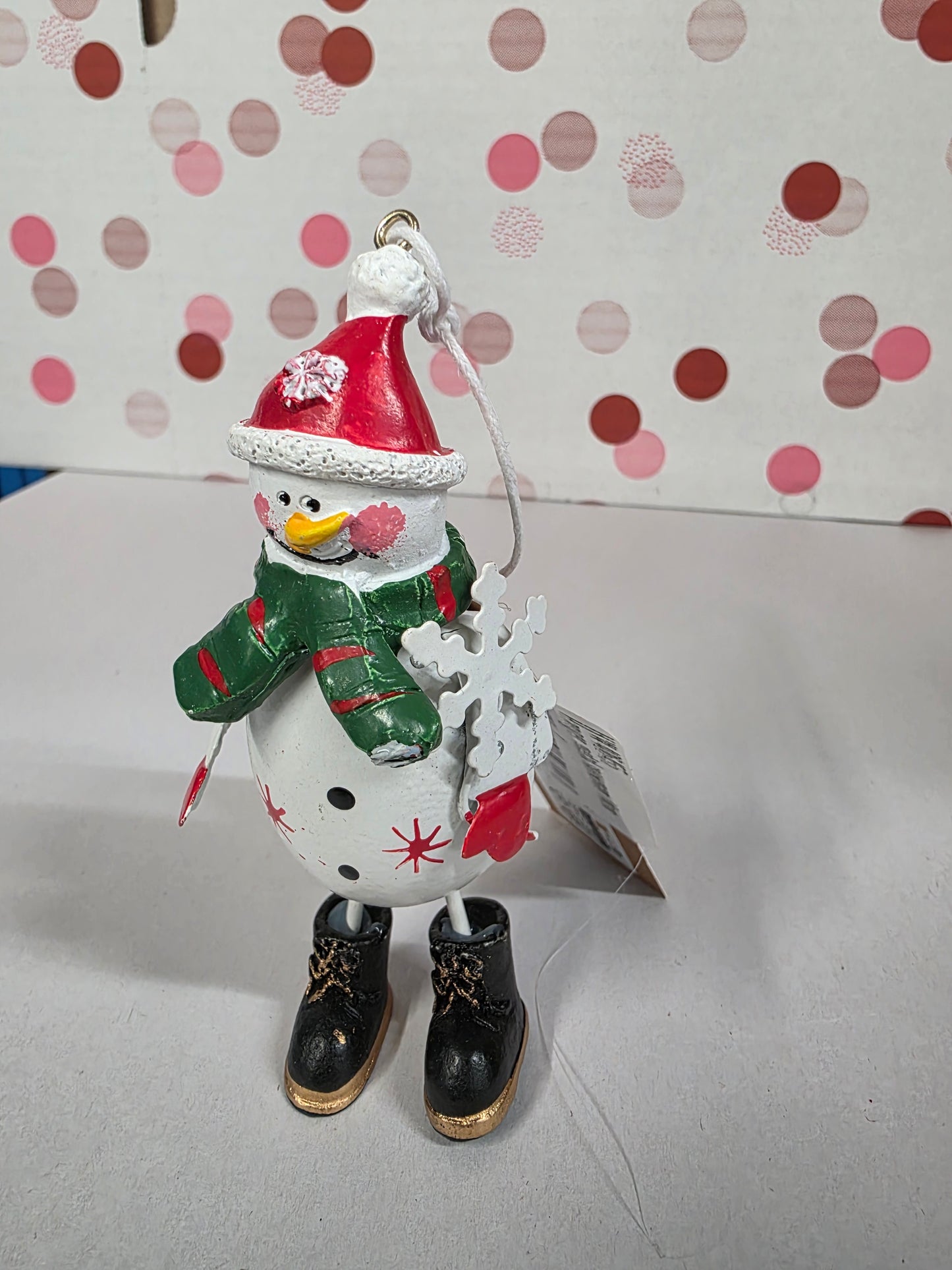 Hanger Metal Snowman 14cm