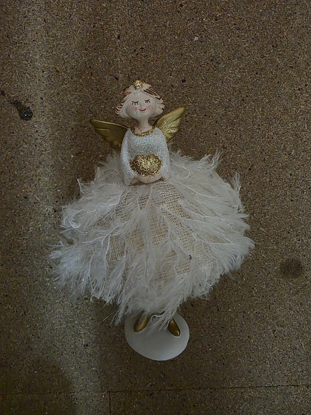 Hanging Angel Isabel White 22x9cm