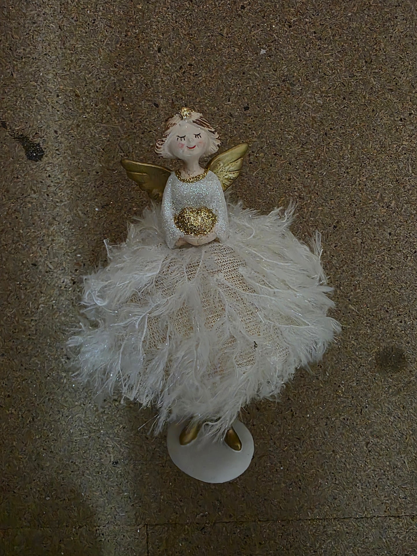 Hanging Angel Isabel White 22x9cm