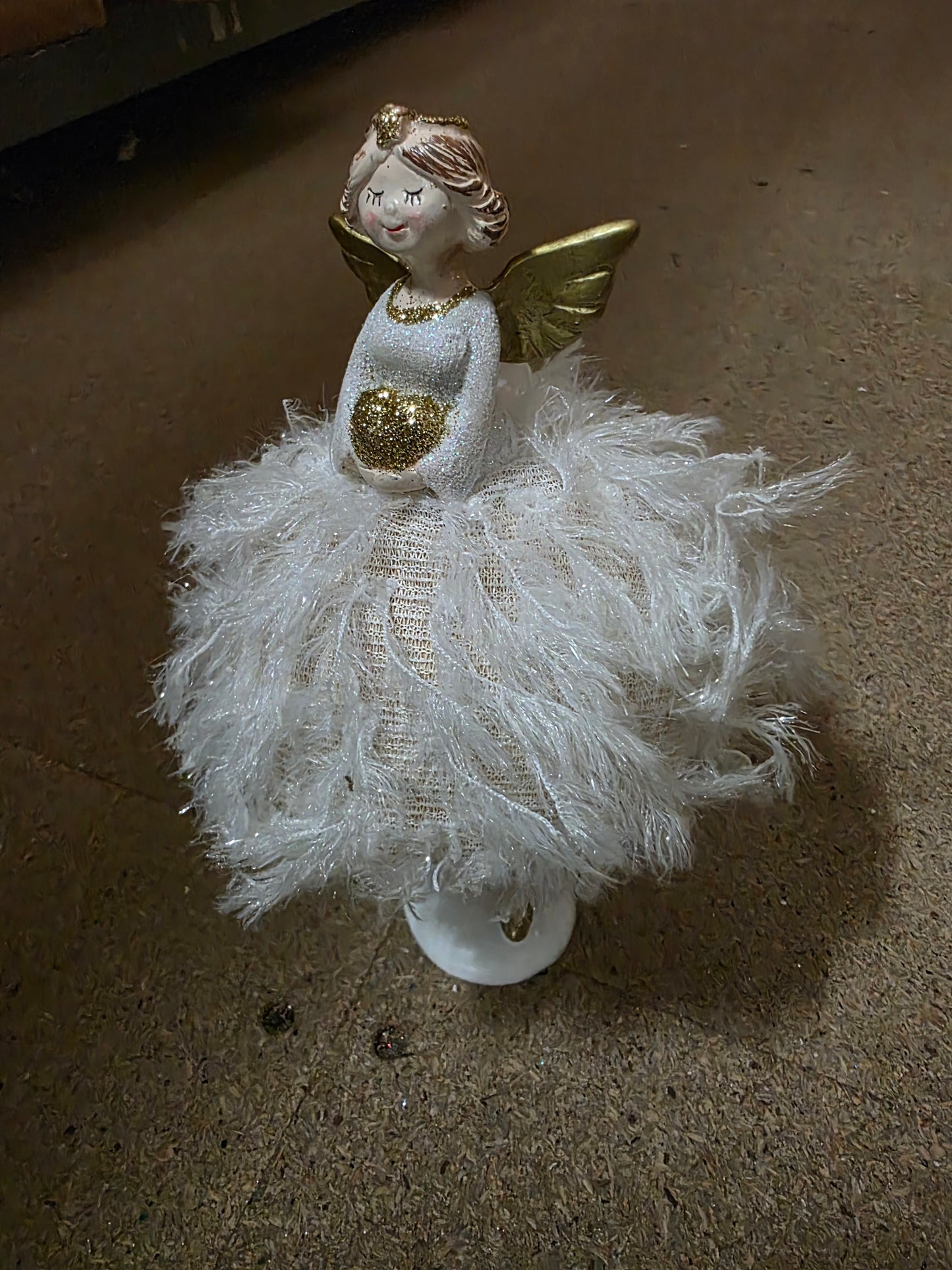 Hanging Angel Isabel White 22x9cm