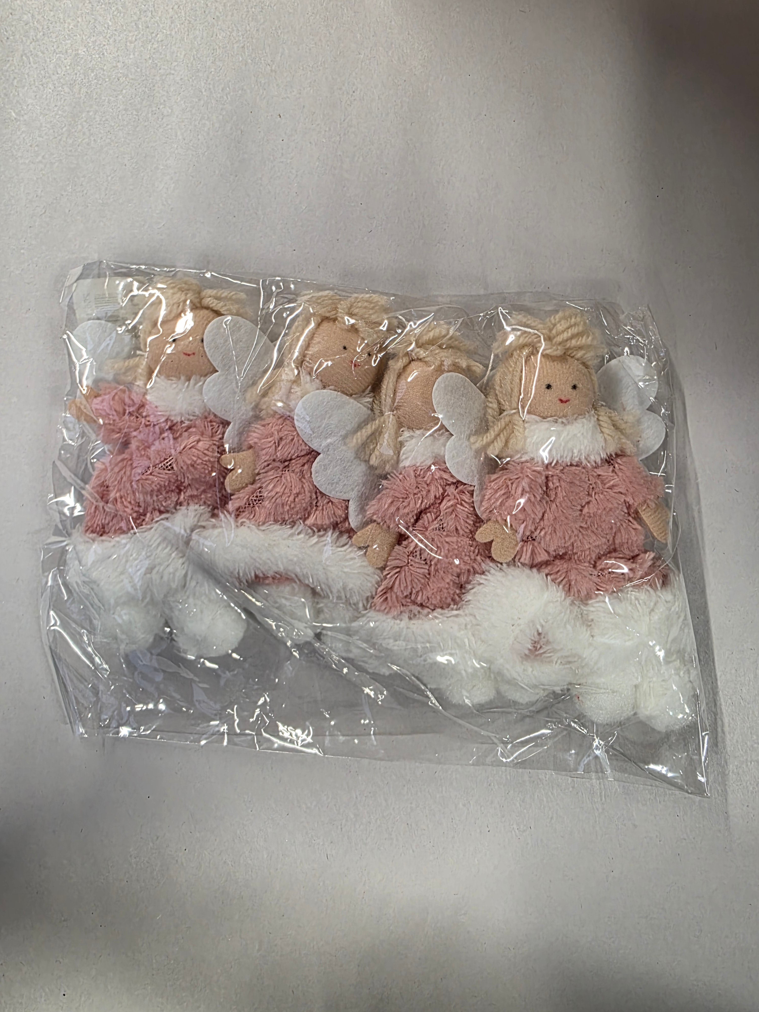 Hanging Angel Pink 12cm (PACK OF 8)