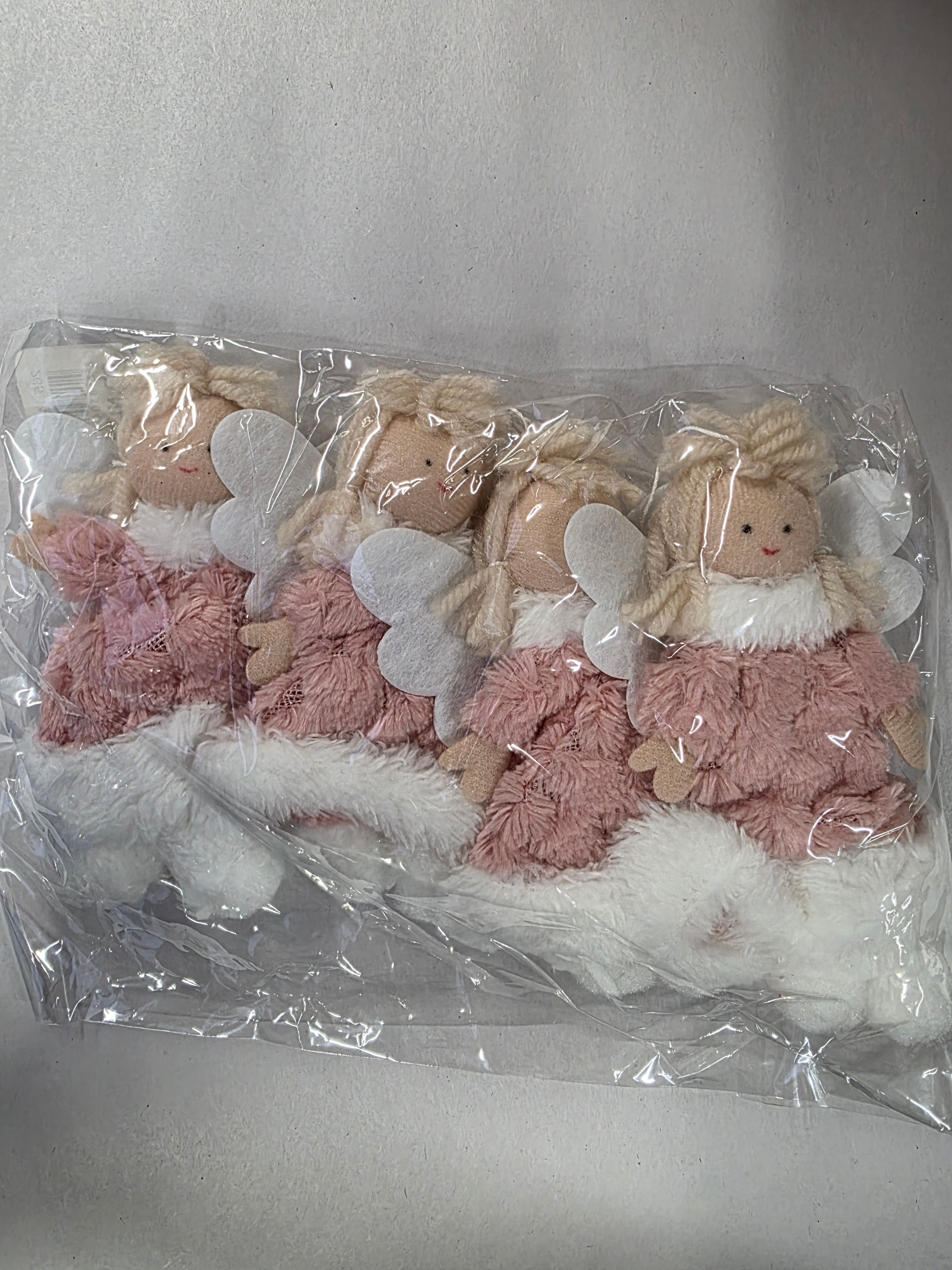 Hanging Angel Pink 12cm (PACK OF 8)