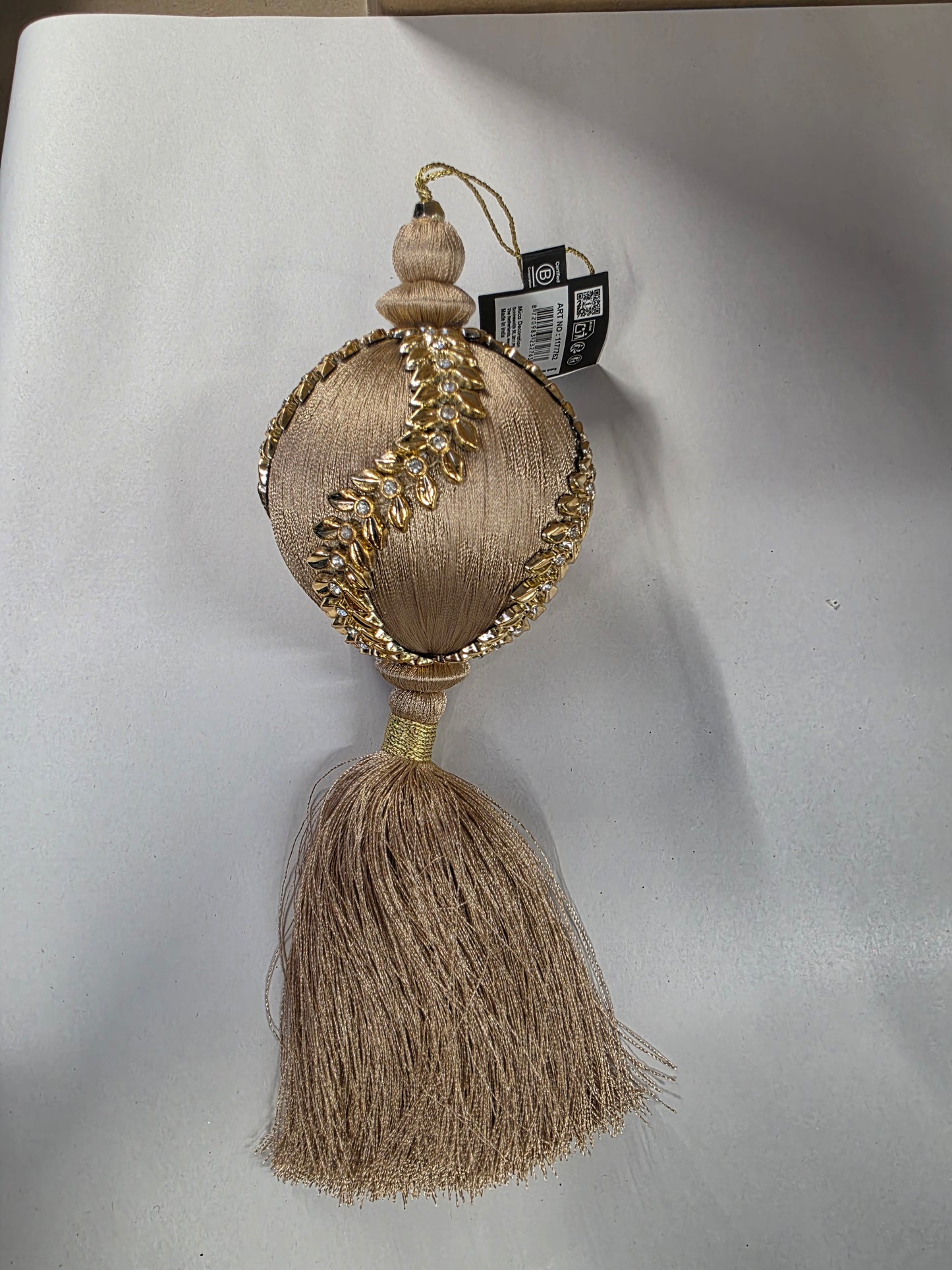 Hanging Ball Tassel 28cm Gold
