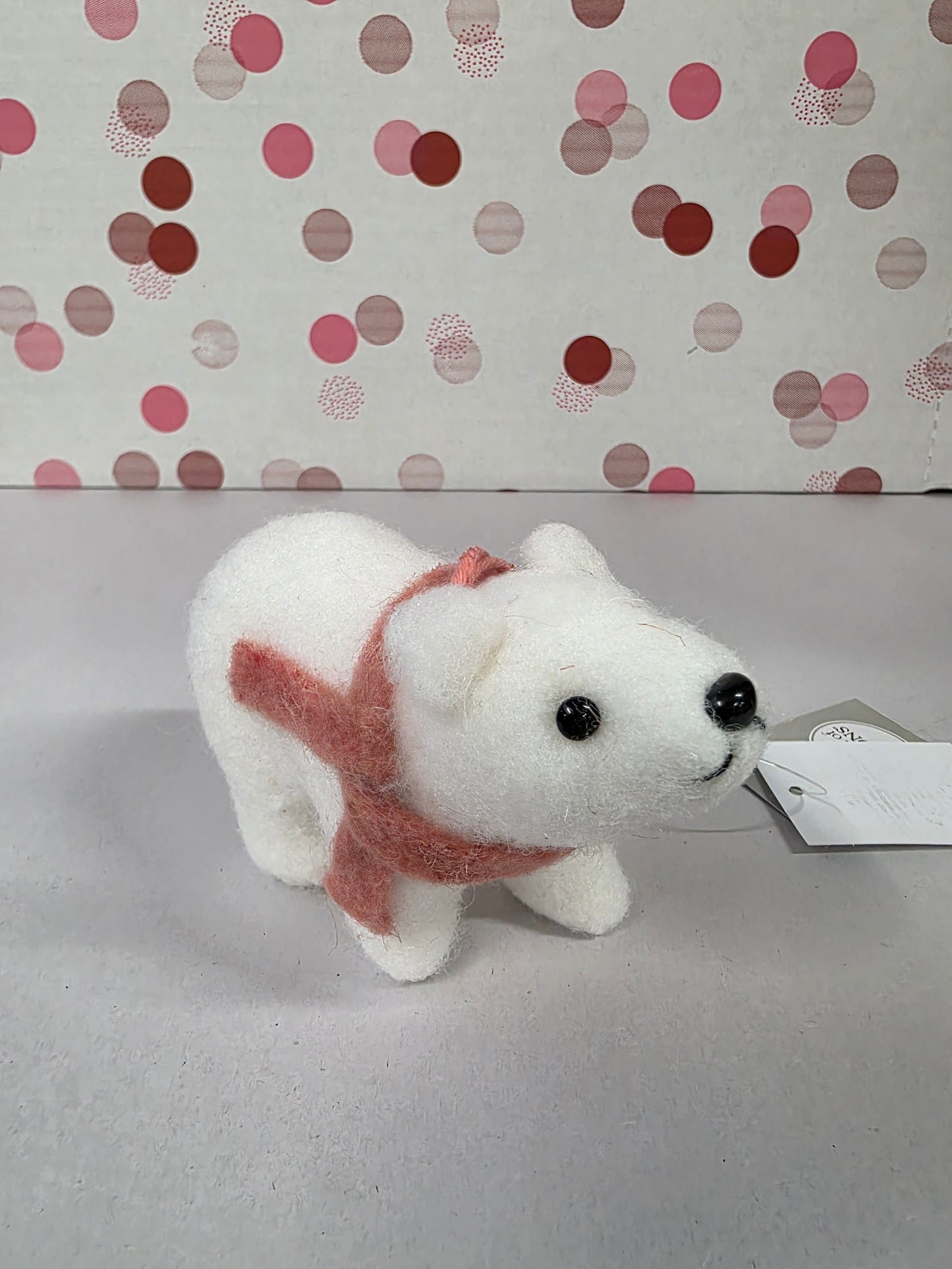 Hanging Bear Walking White 11cm