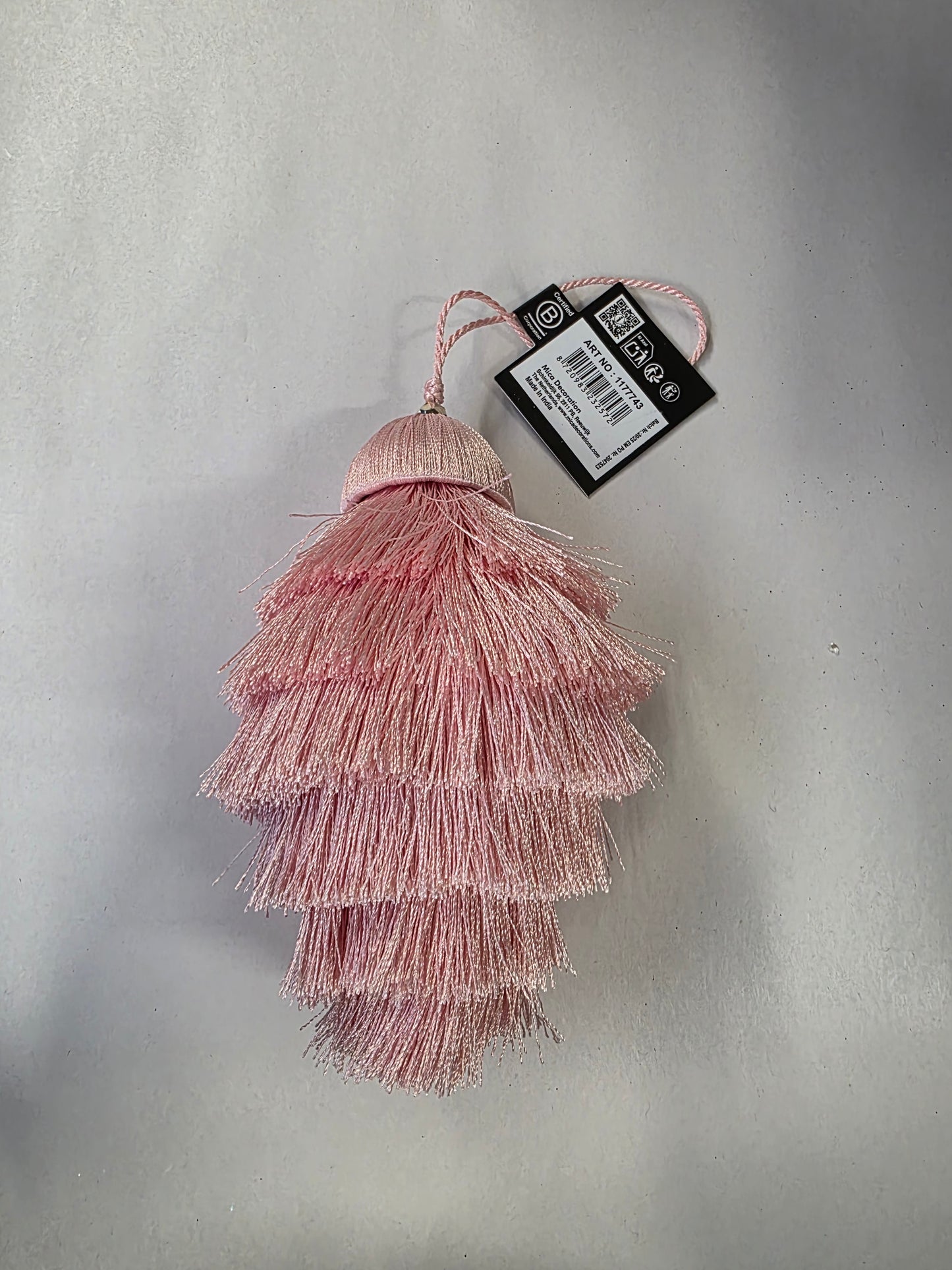 Hanging Chandelier 15x9cm Pink