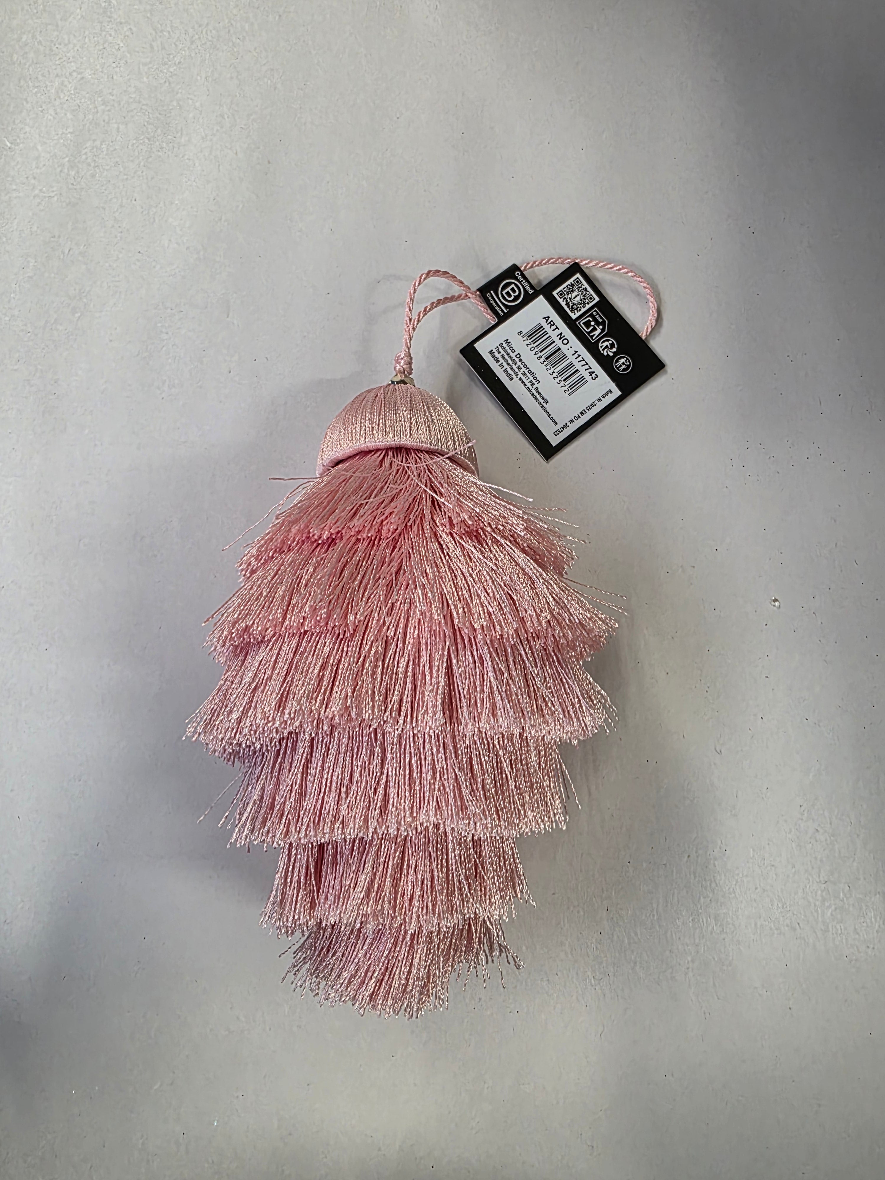 Hanging Chandelier 15x9cm Pink