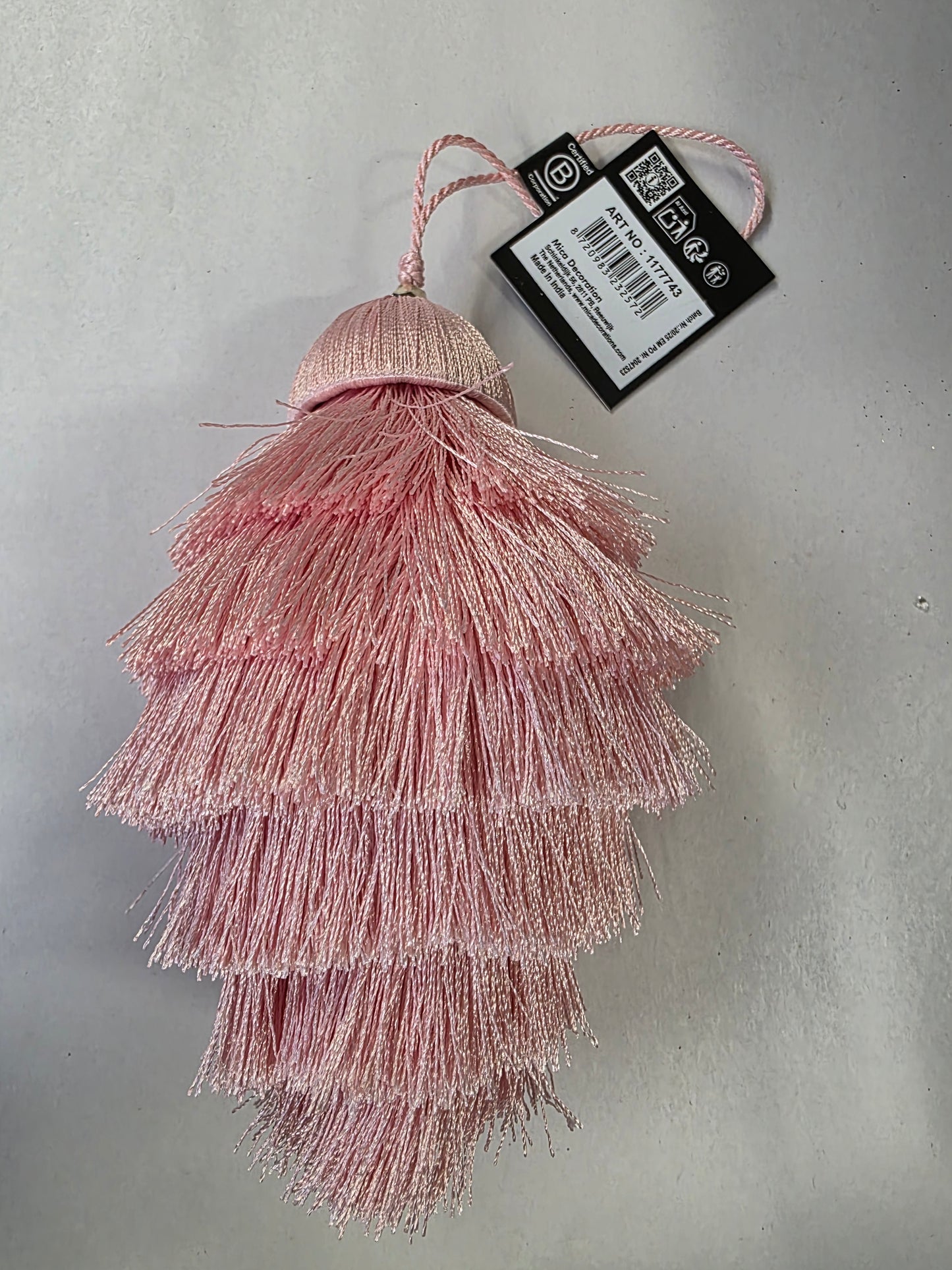 Hanging Chandelier 15x9cm Pink