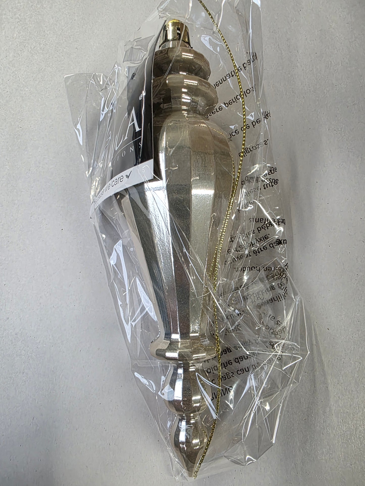 Hanging Finial Cream Pearl 16 X 5cm