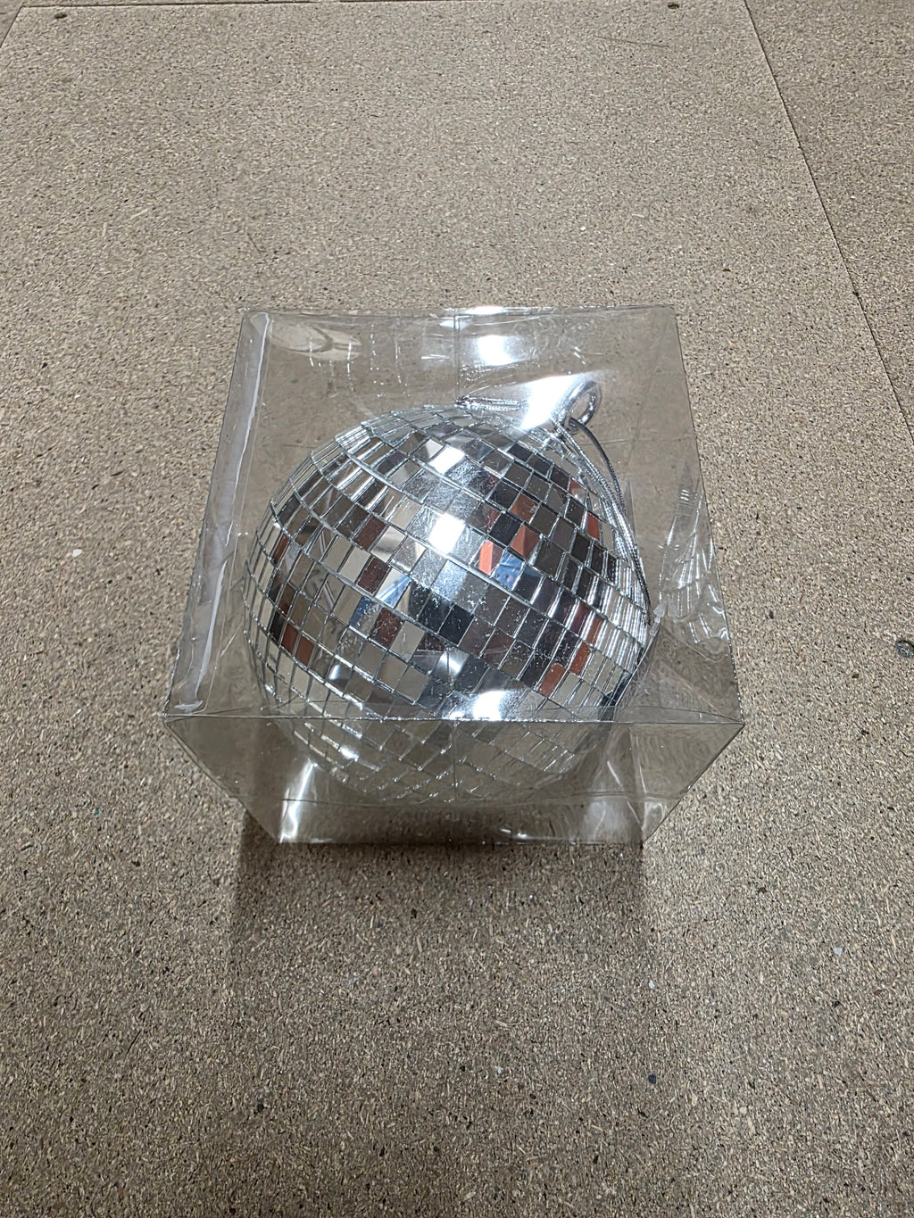 Bauble Mirror Ball Silver 15cm