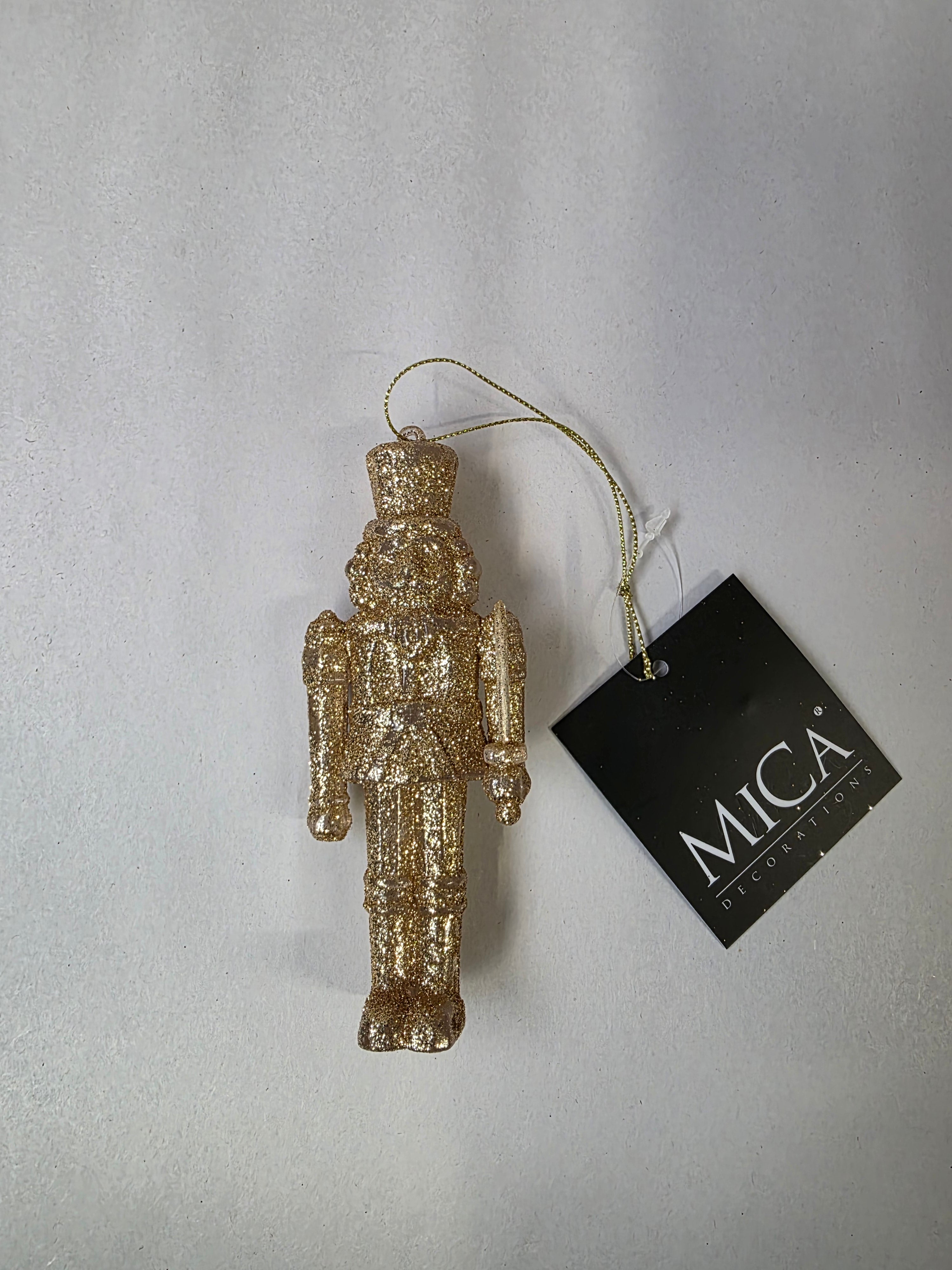Hanging Nutcracker Gold 12x4cm