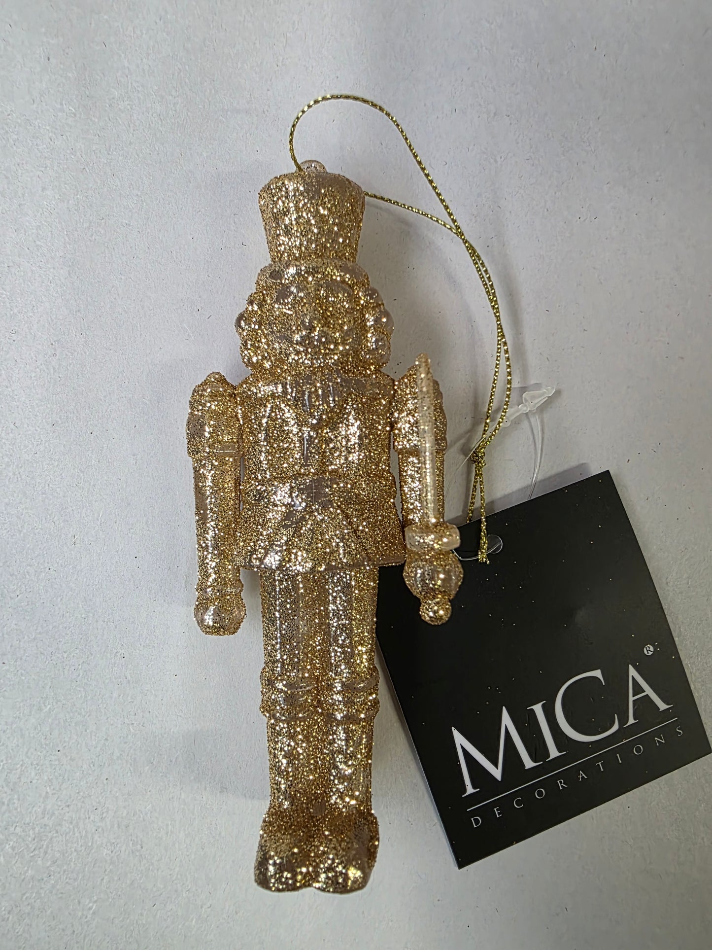 Hanging Nutcracker Gold 12x4cm