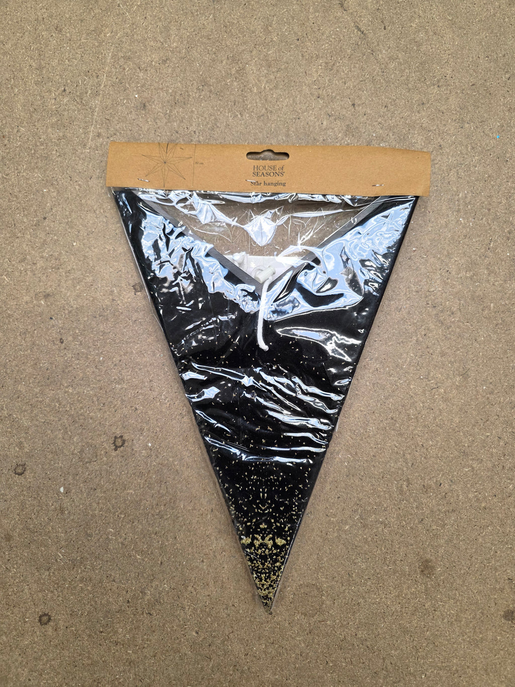 Hanging Paper Star Black 60cm (PACK OF 3)