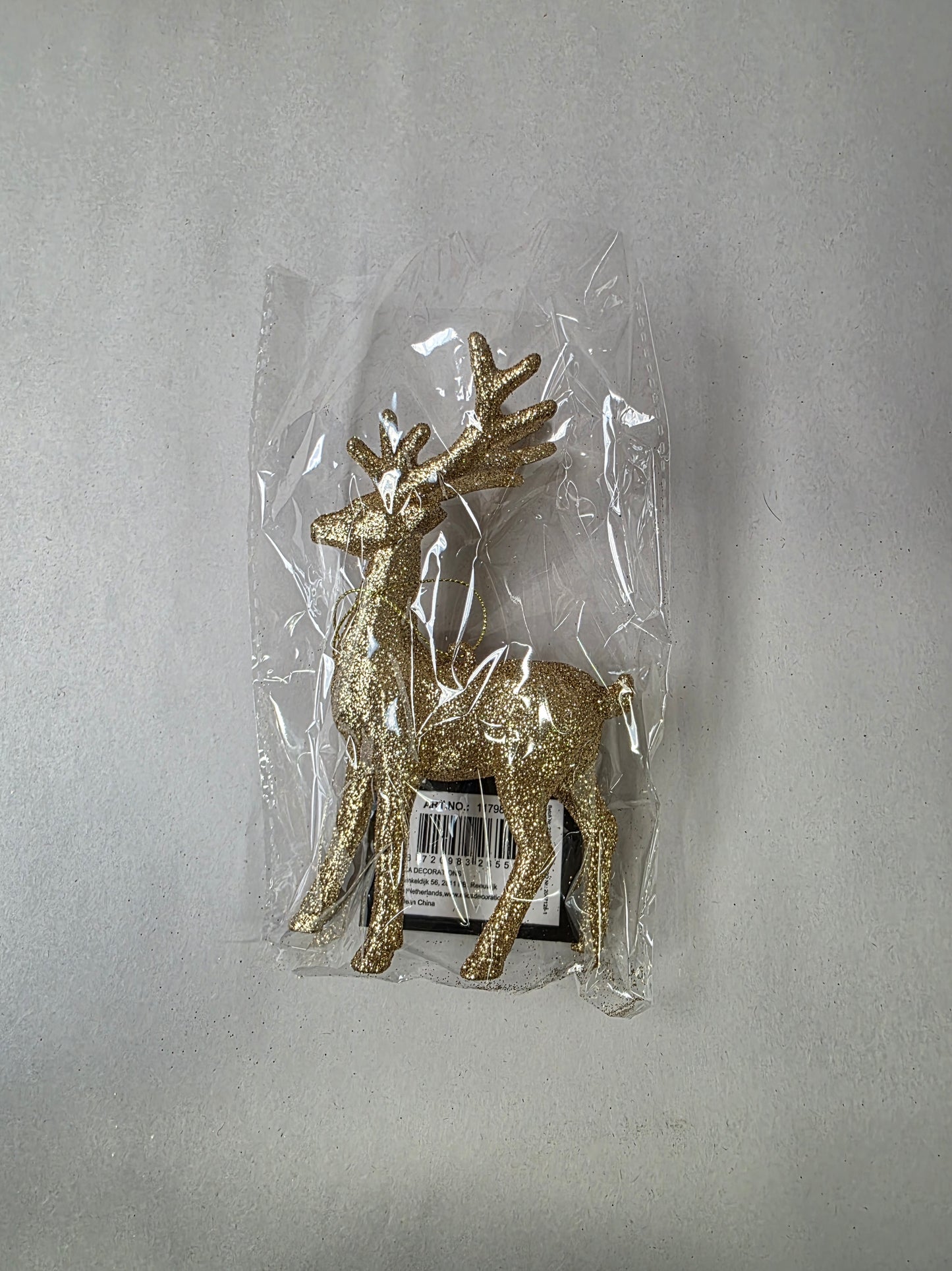 Hanging Reindeer Gold 15cm
