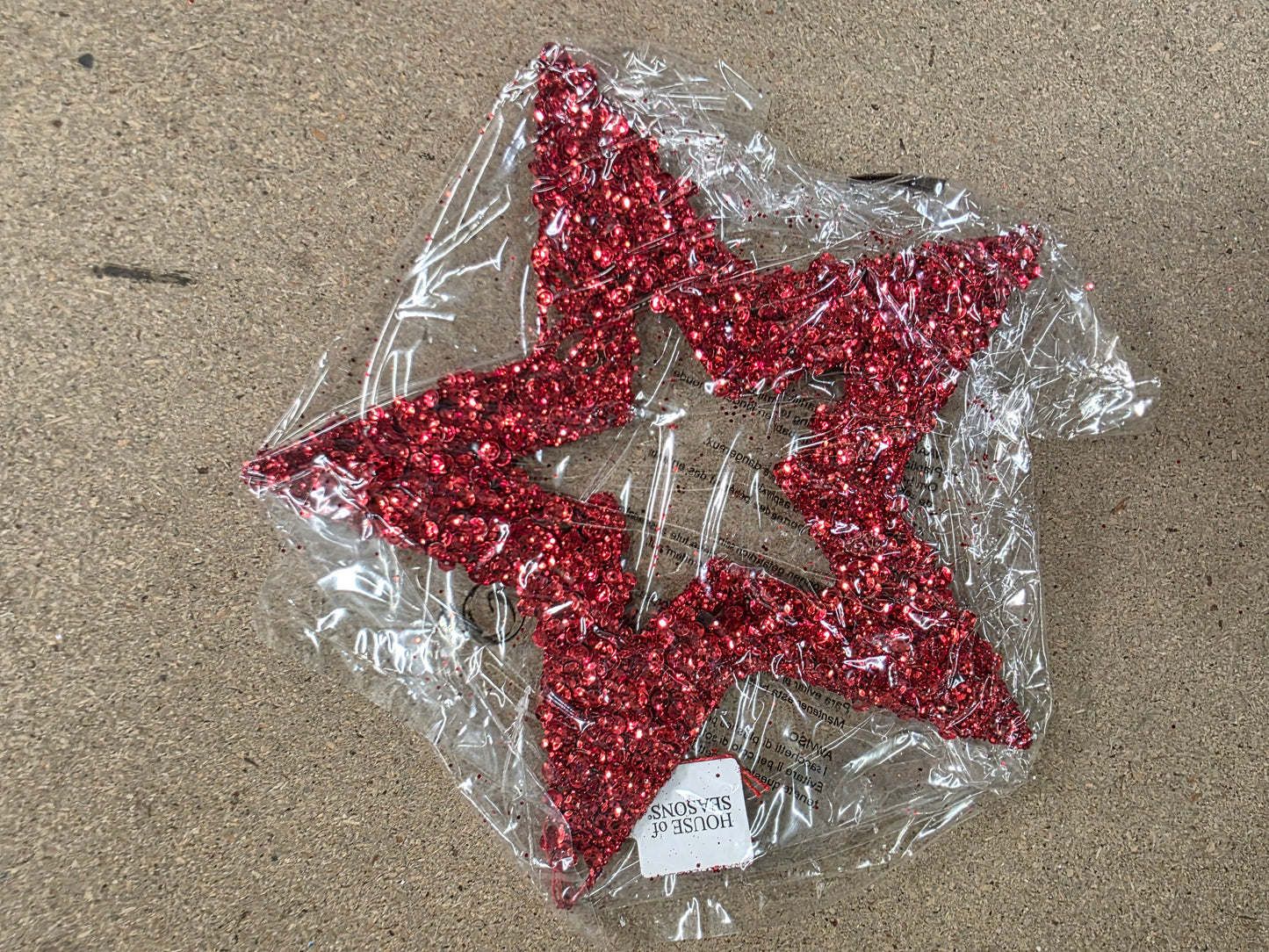 Hanging Star Red 25cm