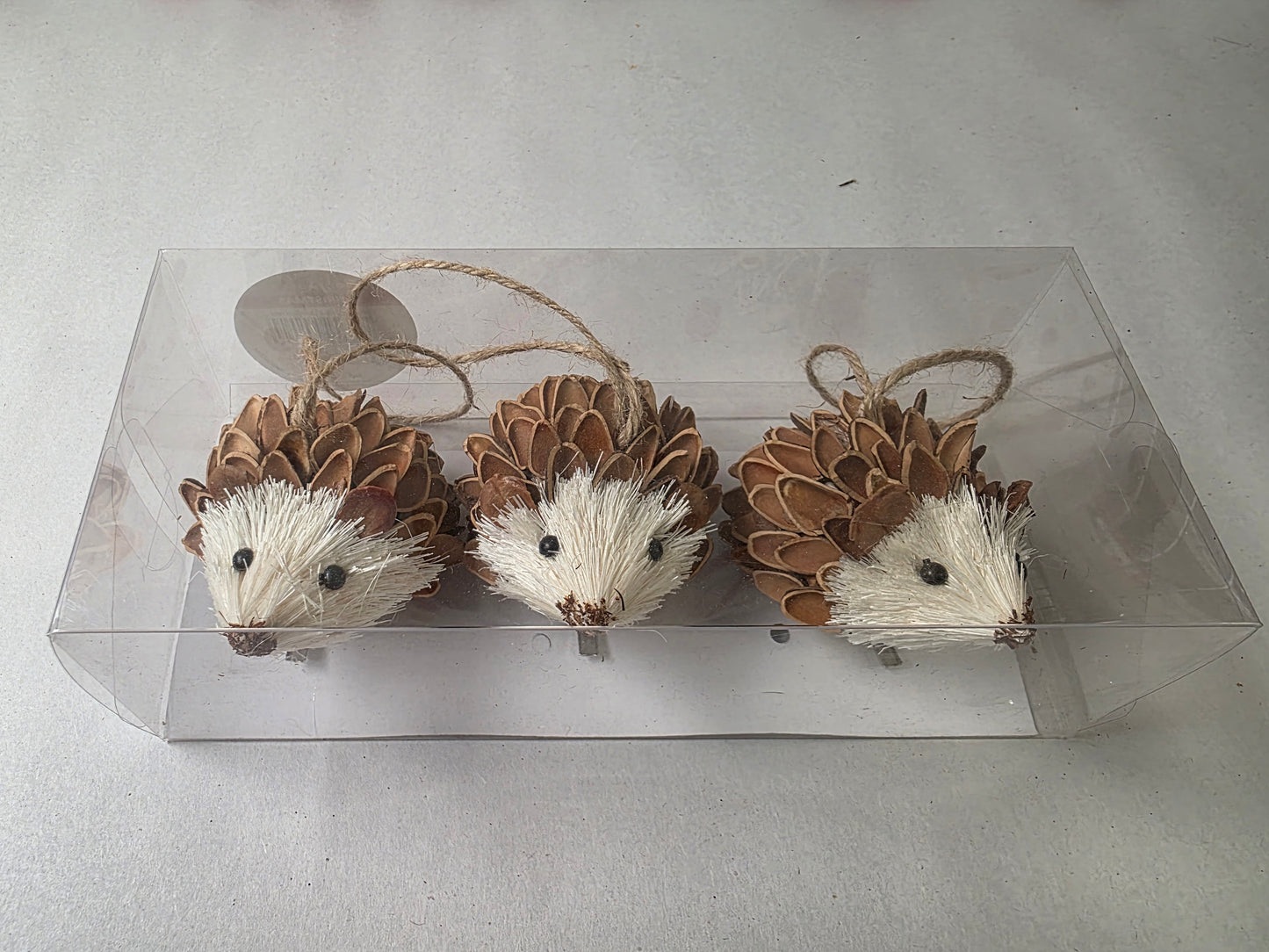 Hedgehogs X3 8cm Natural