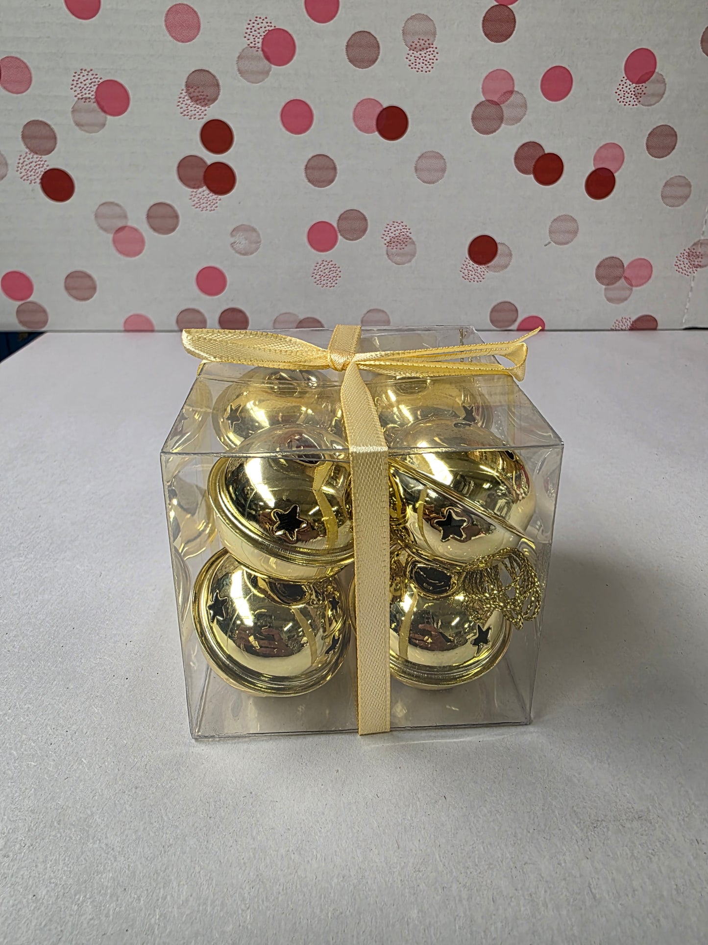 Jingle Bells Gold 8 Pieces 4cm