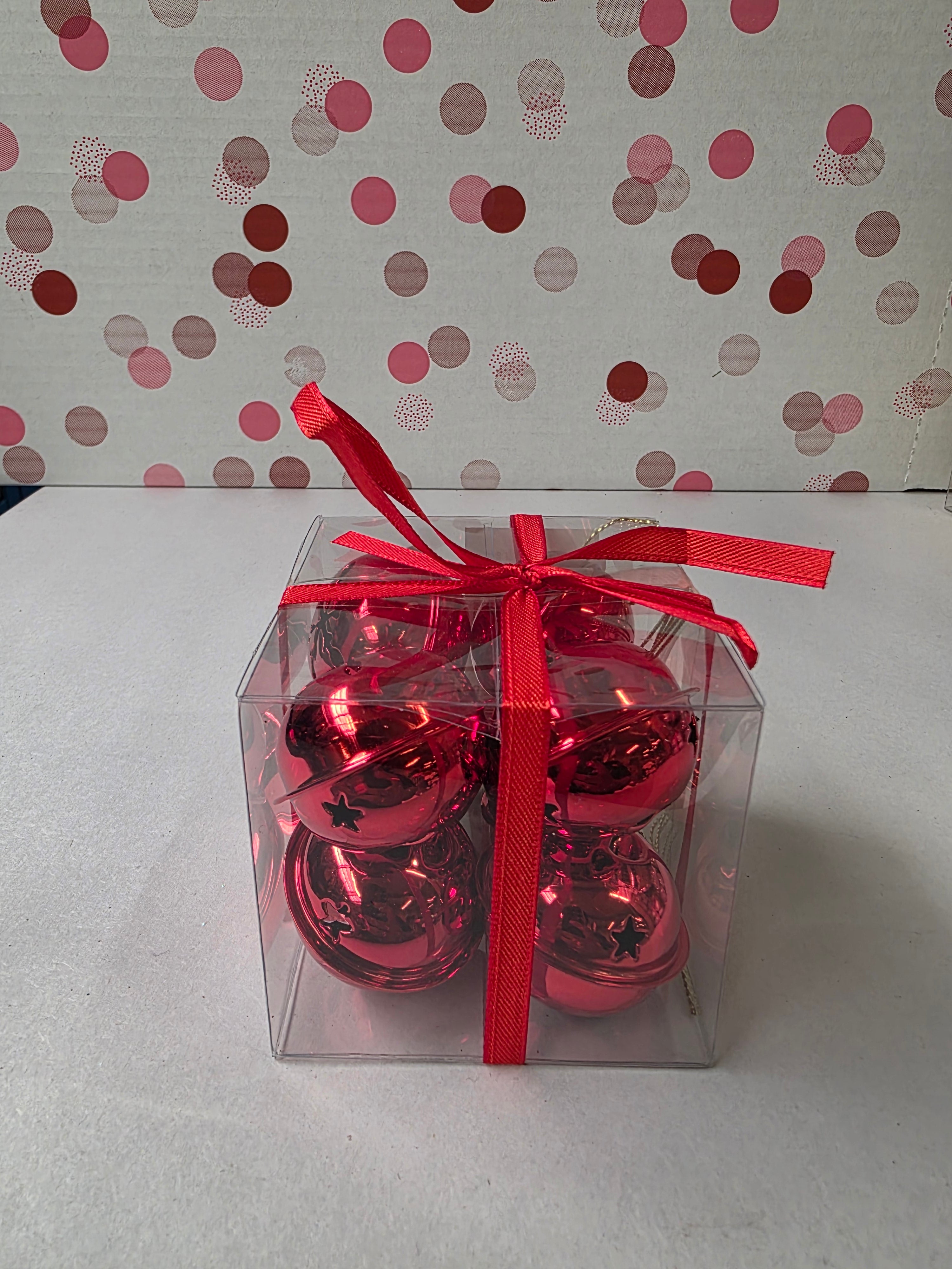 Jingle Bells Red 8 Pieces 4cm (PACK OF 2)