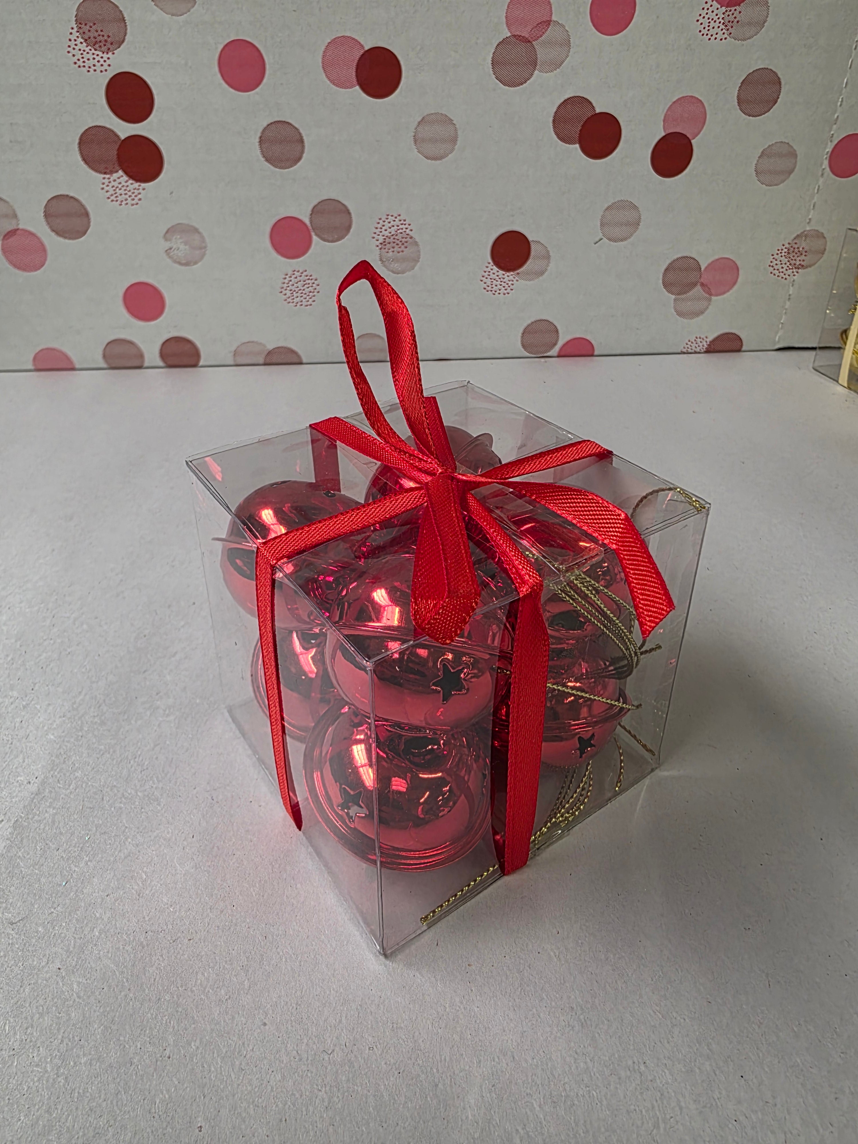 Jingle Bells Red 8 Pieces 4cm (PACK OF 2)