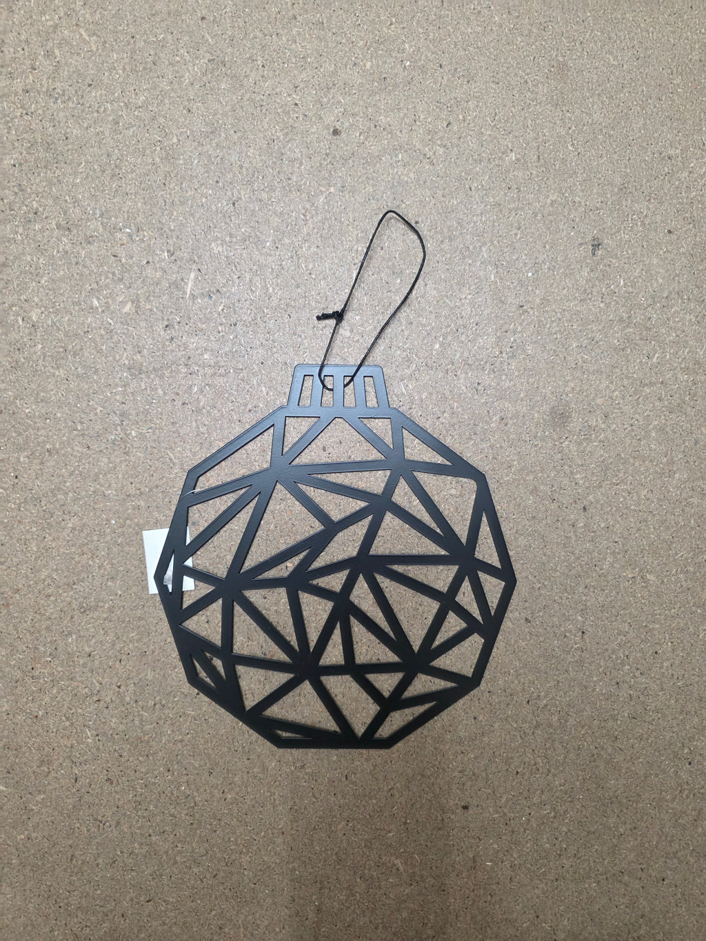 Metal Geo Ball Hang Black 20cm (PACK OF 3)