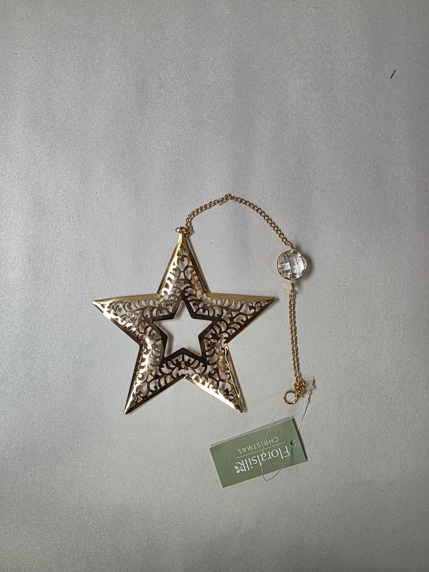 Metal Star Chain 35cm Gold