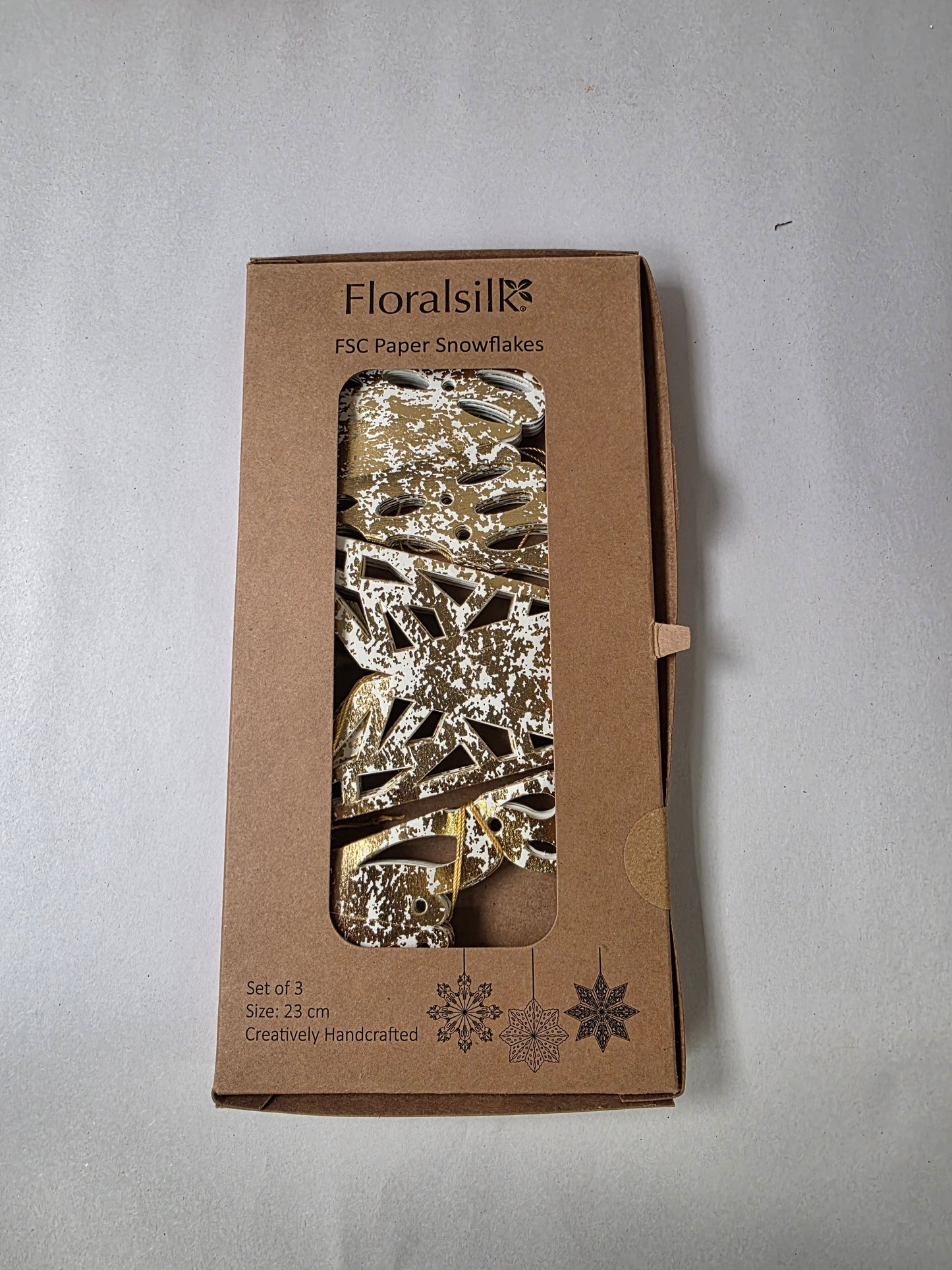 Paper Snowflake Champagne Set X3