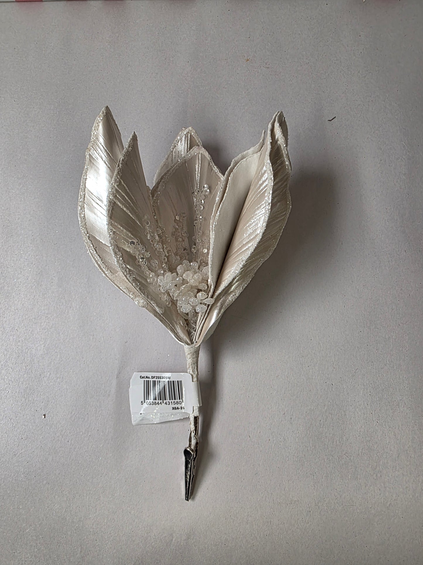 Poinsettia Clip Pearl 28cm